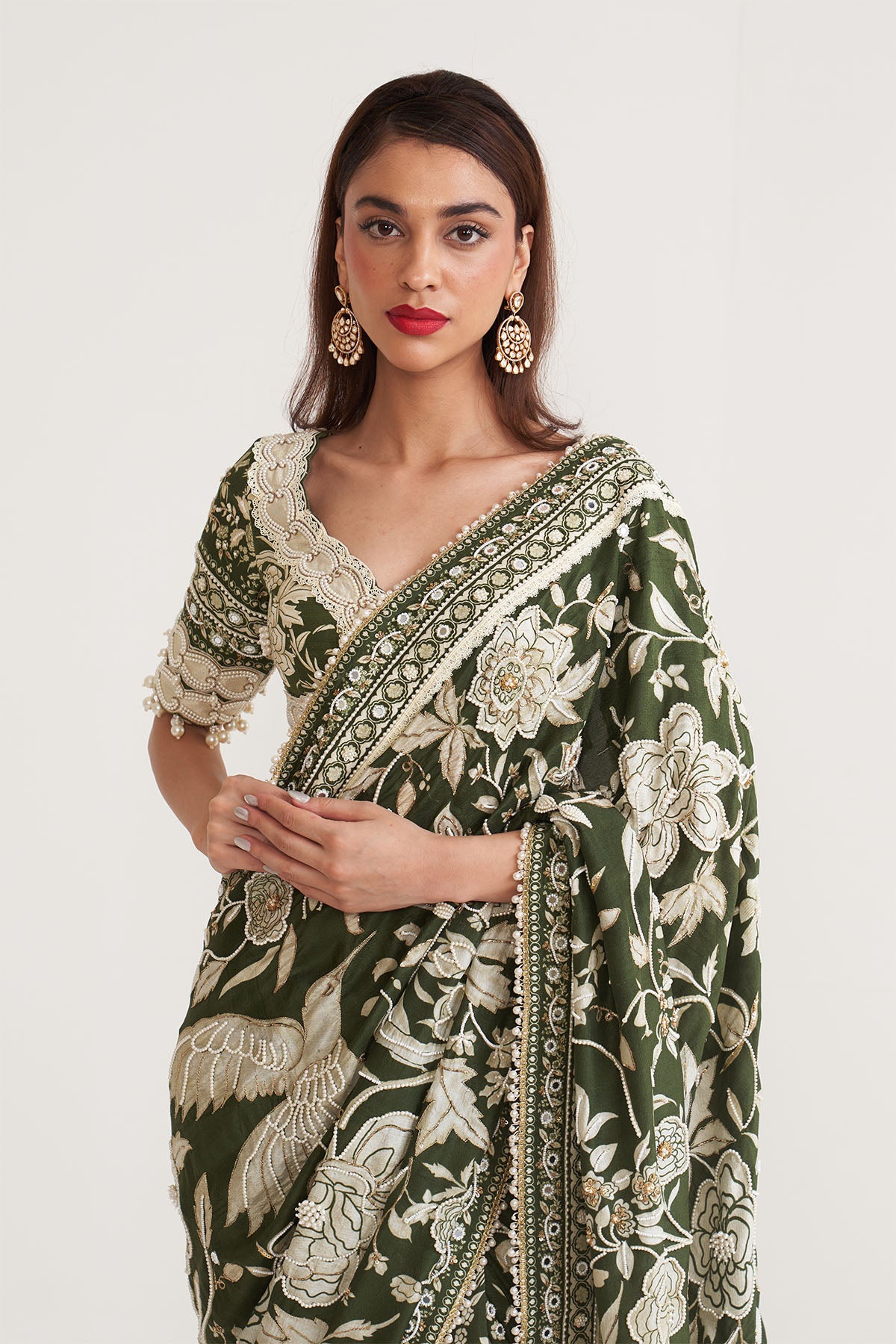 Bahar-e-gara parsi saree