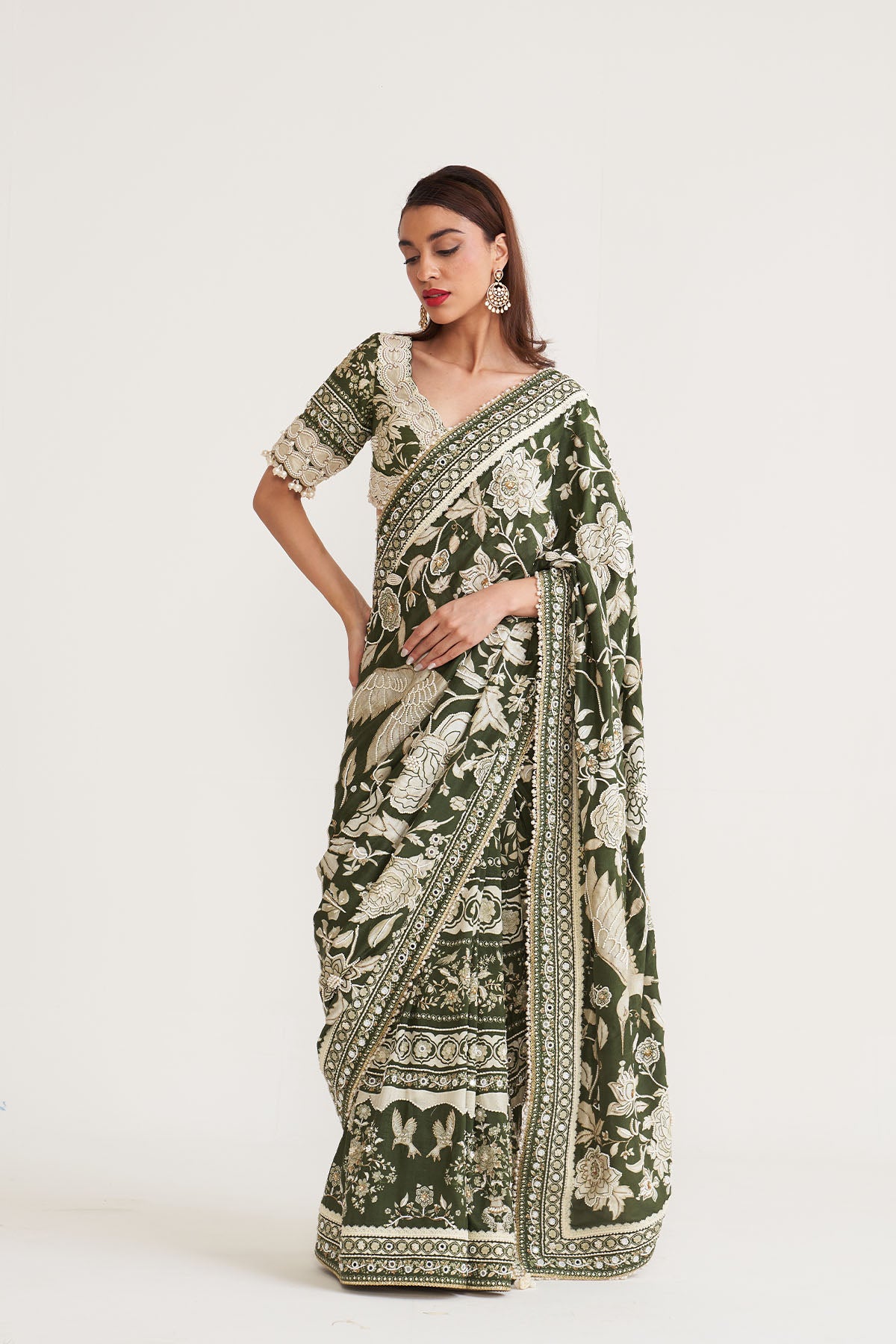 Bahar-e-gara parsi saree