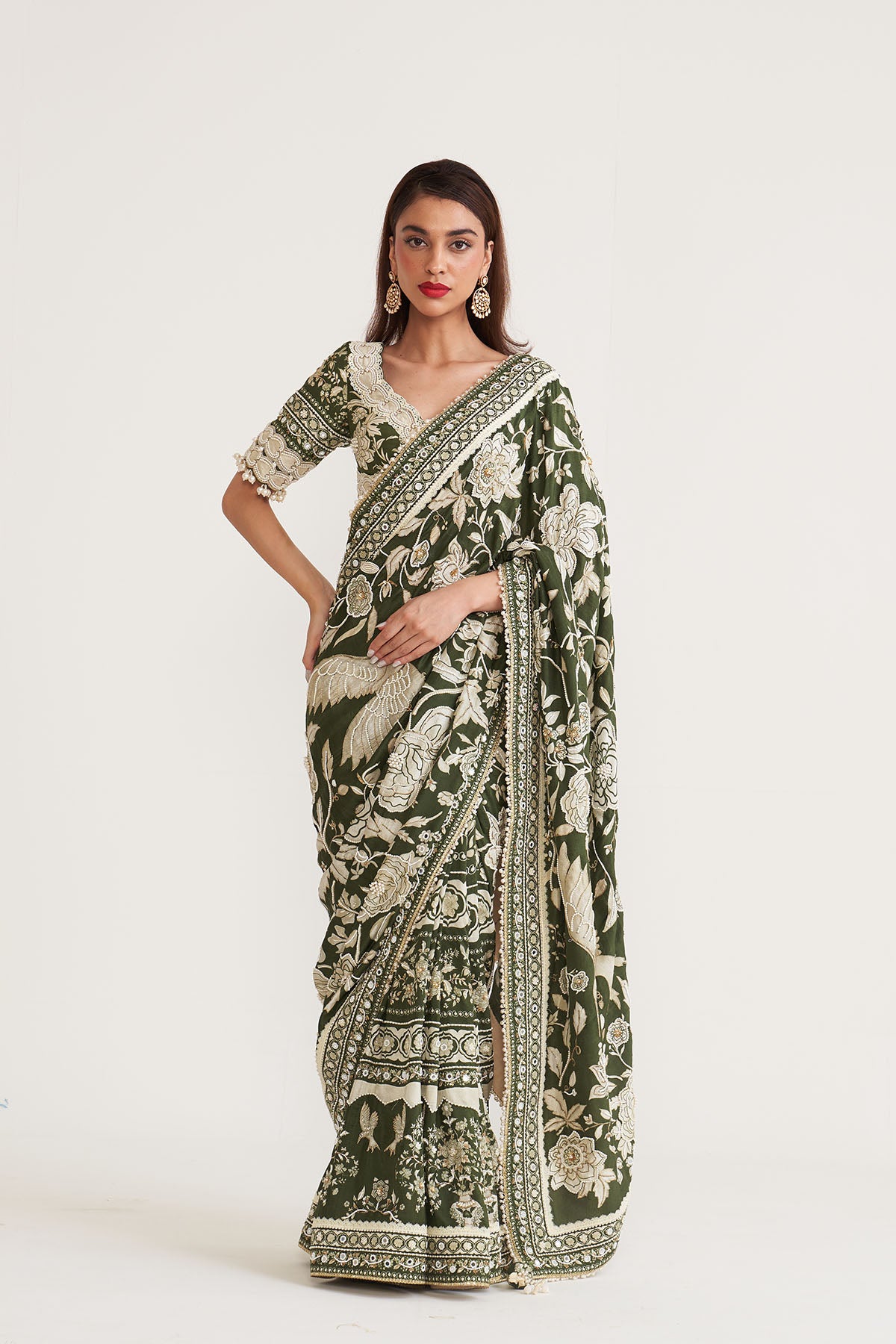 Bahar-e-gara parsi saree