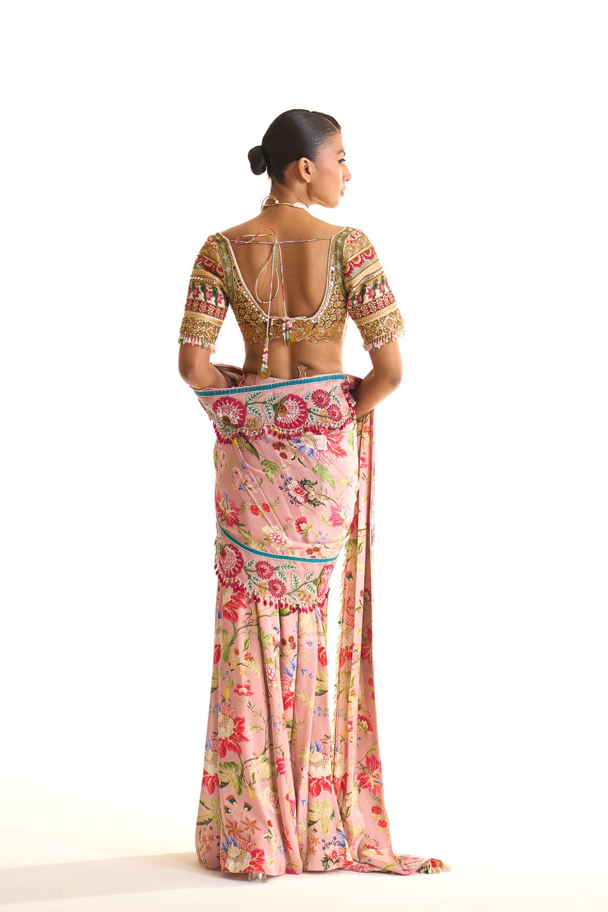 Garden story mermaid saree