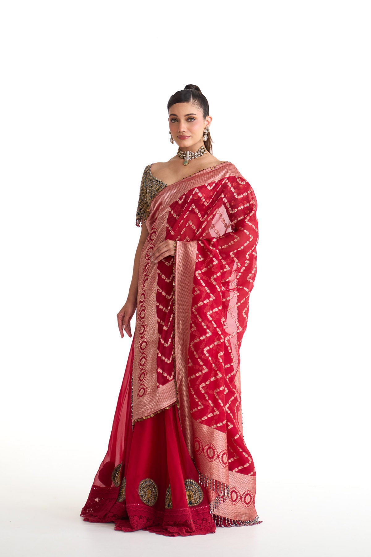 Mor pankh saree
