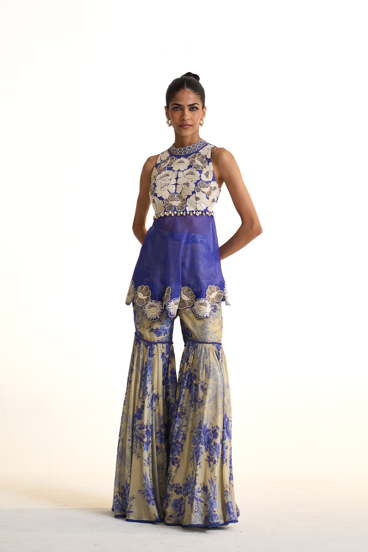 Blue moon Peplum set