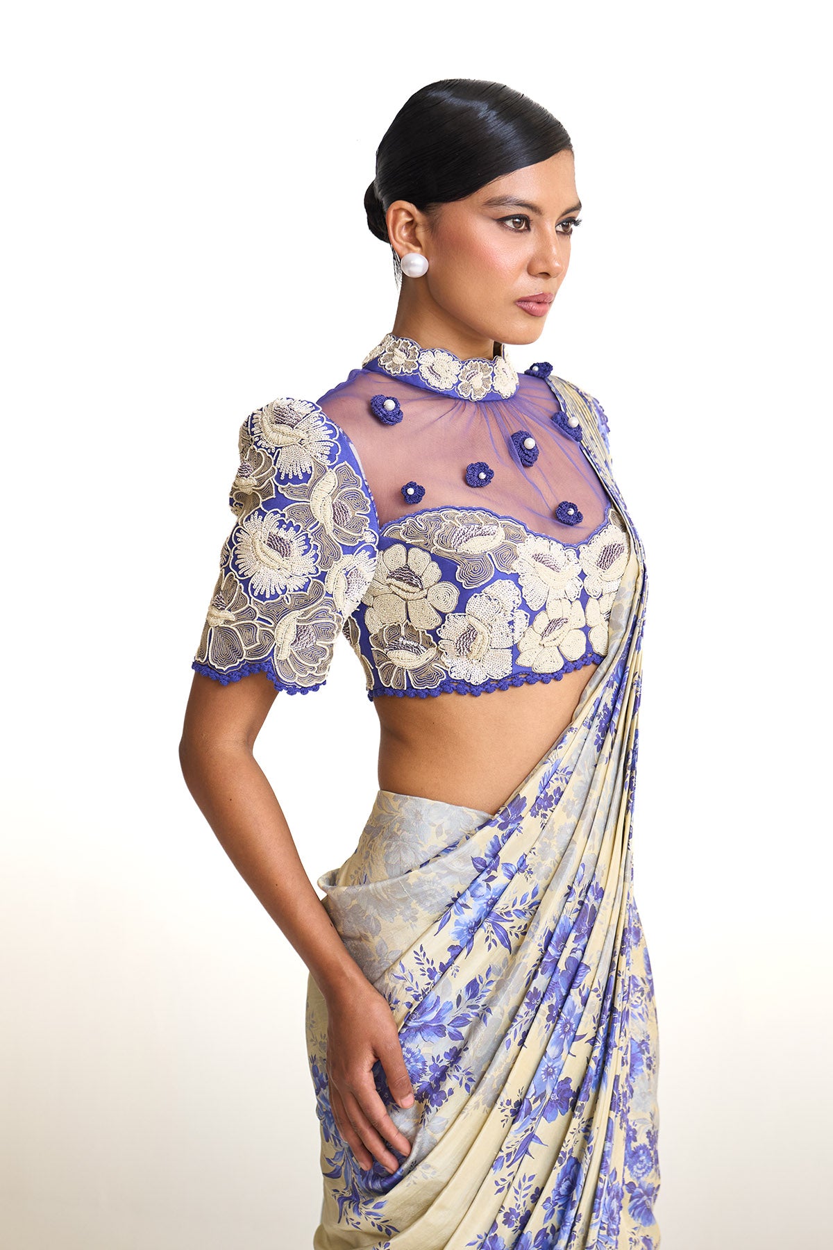 Blue Moon drape saree