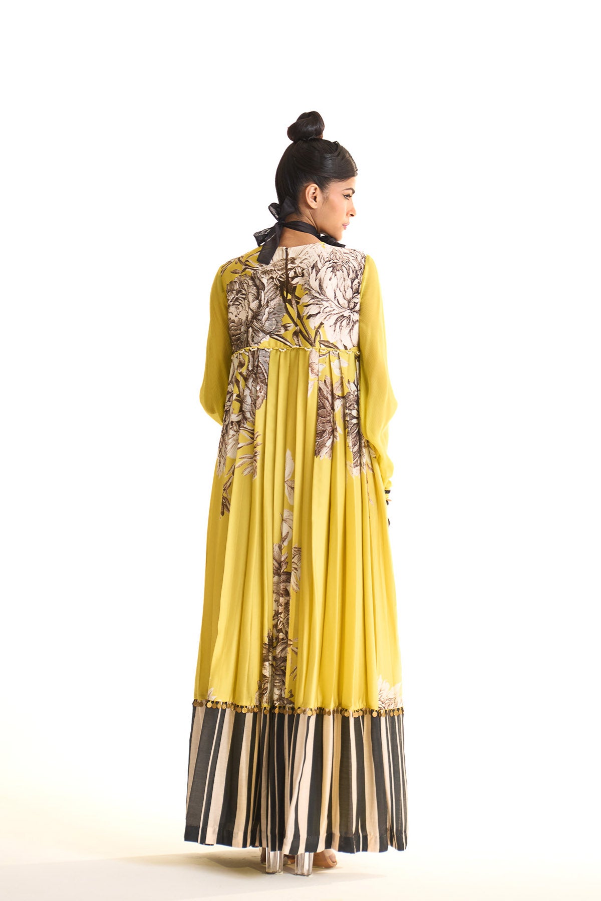 Black iris anarkali
