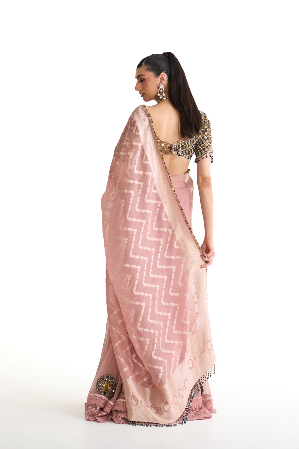Mor pankh saree