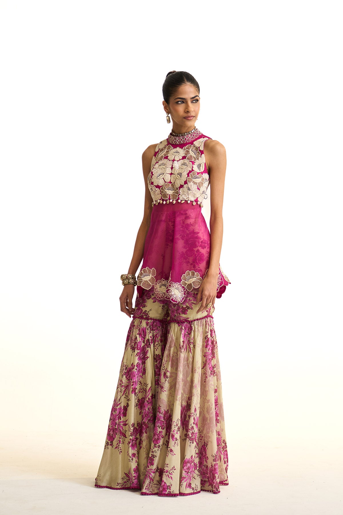 Pink moon Peplum set