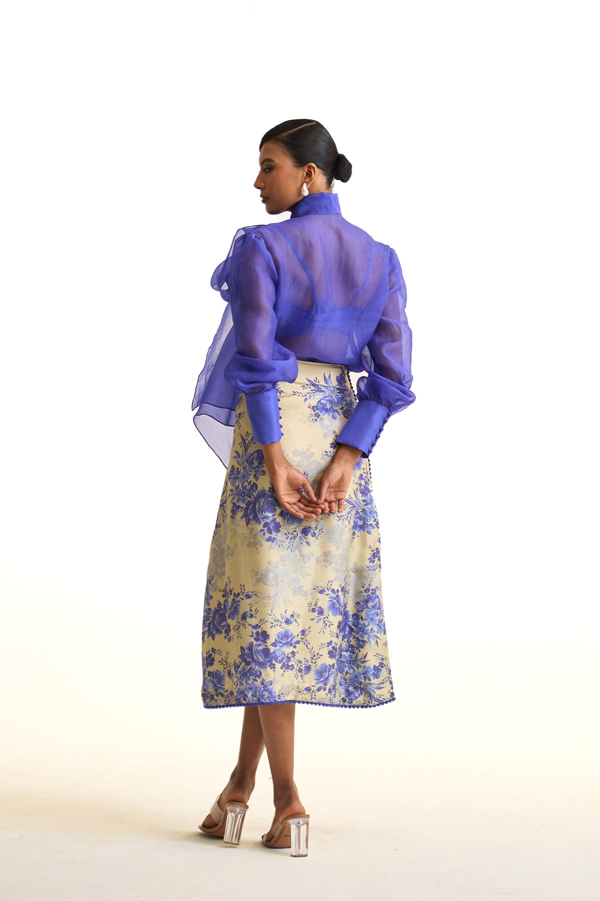 Blue moon shirt & skirt set
