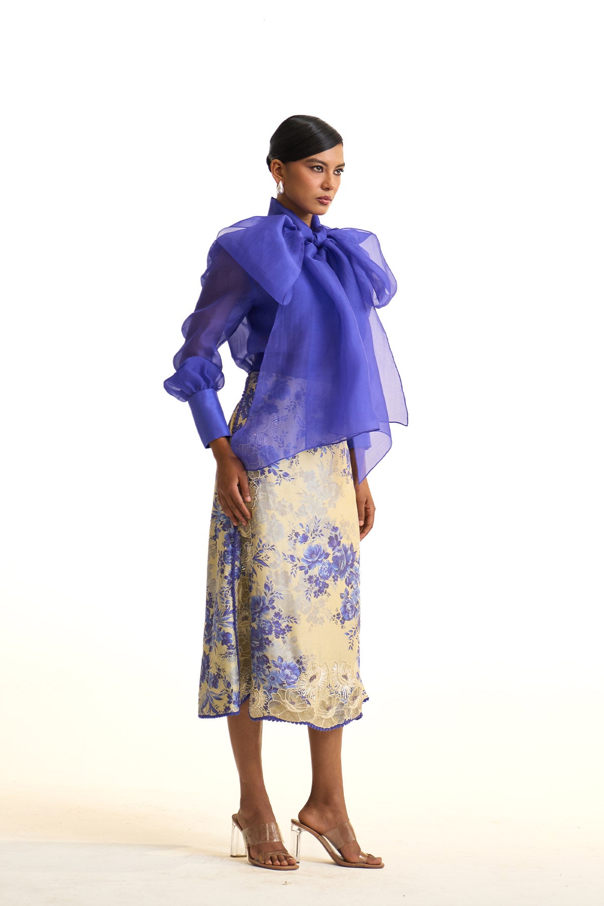 Blue moon shirt & skirt set
