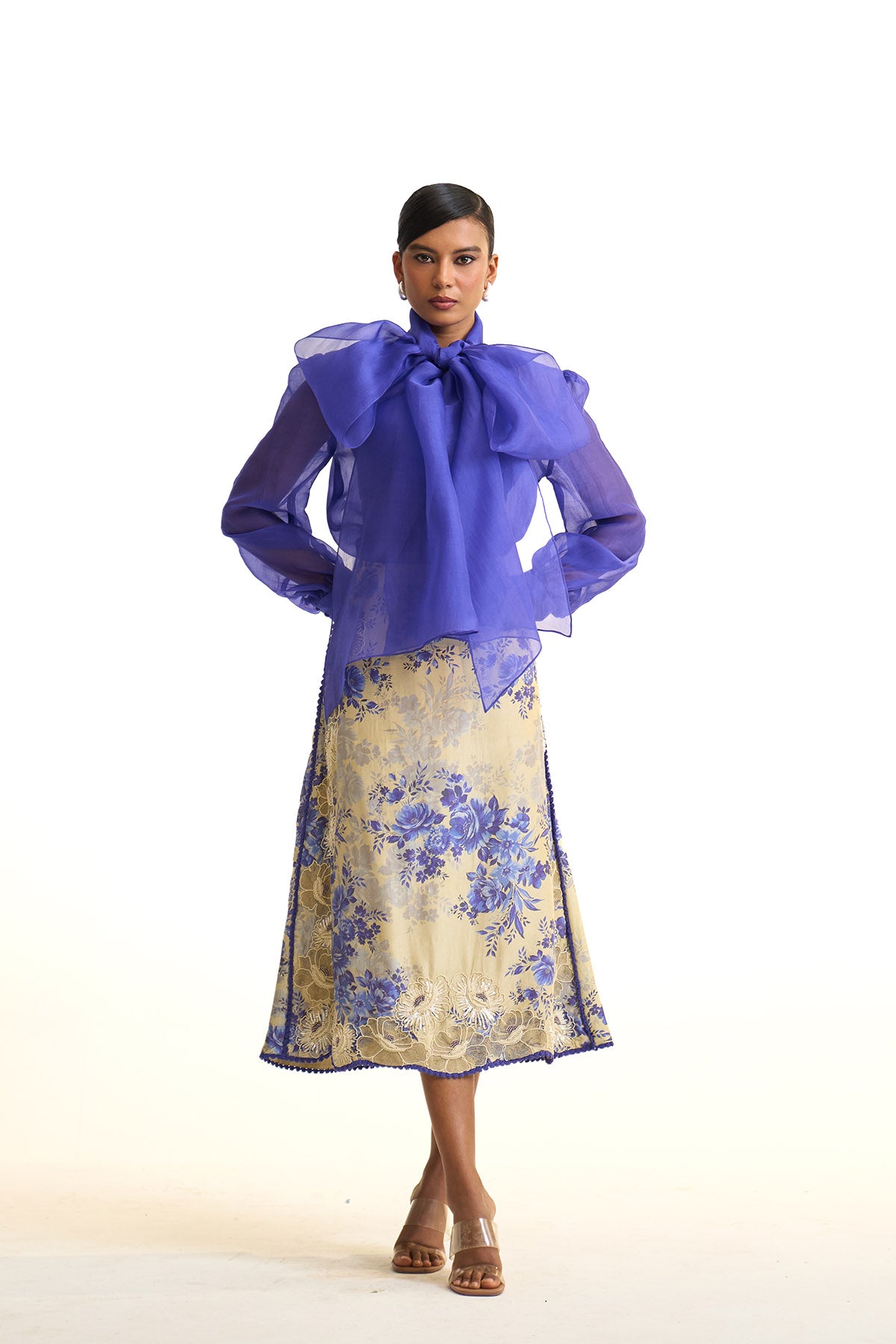 Blue moon shirt & skirt set