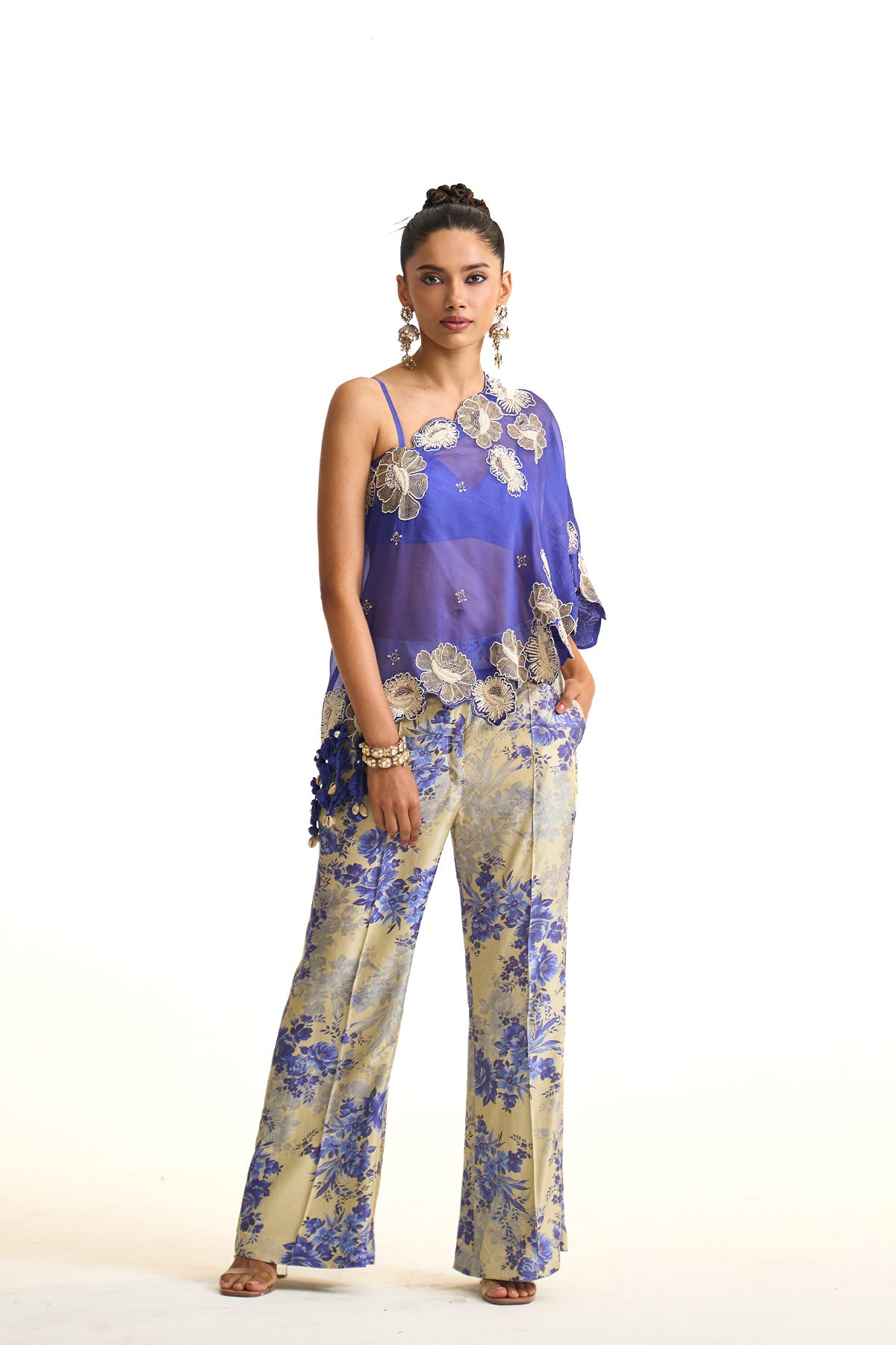 Blue moon one shoulder set