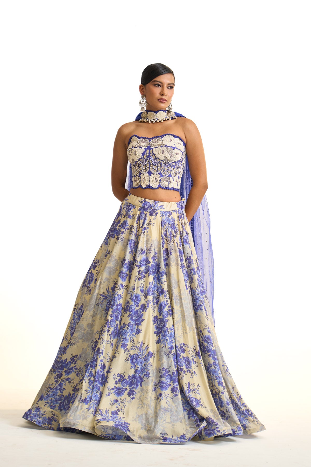 Blue moon croset top set