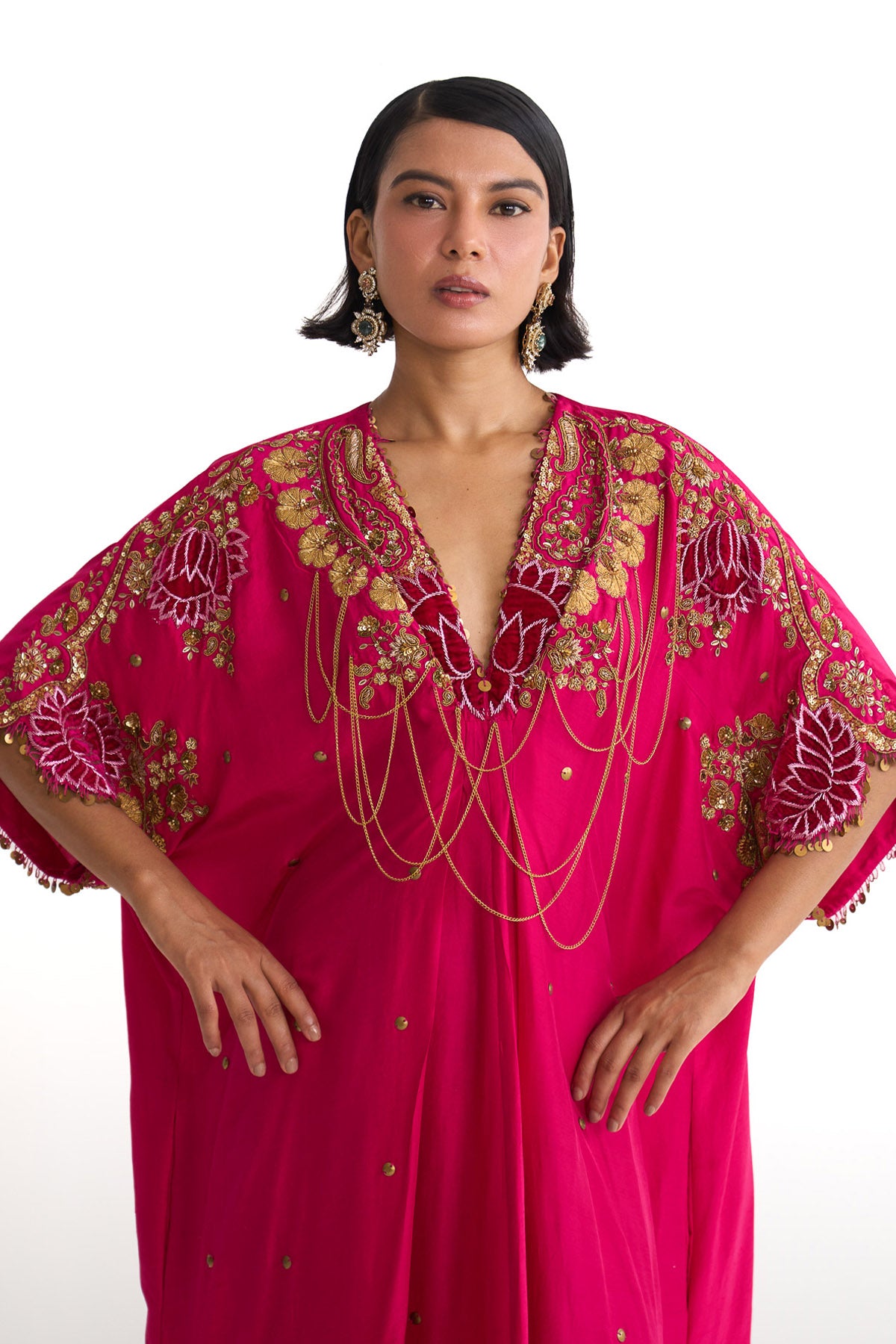 Rani lotus drape kaftan