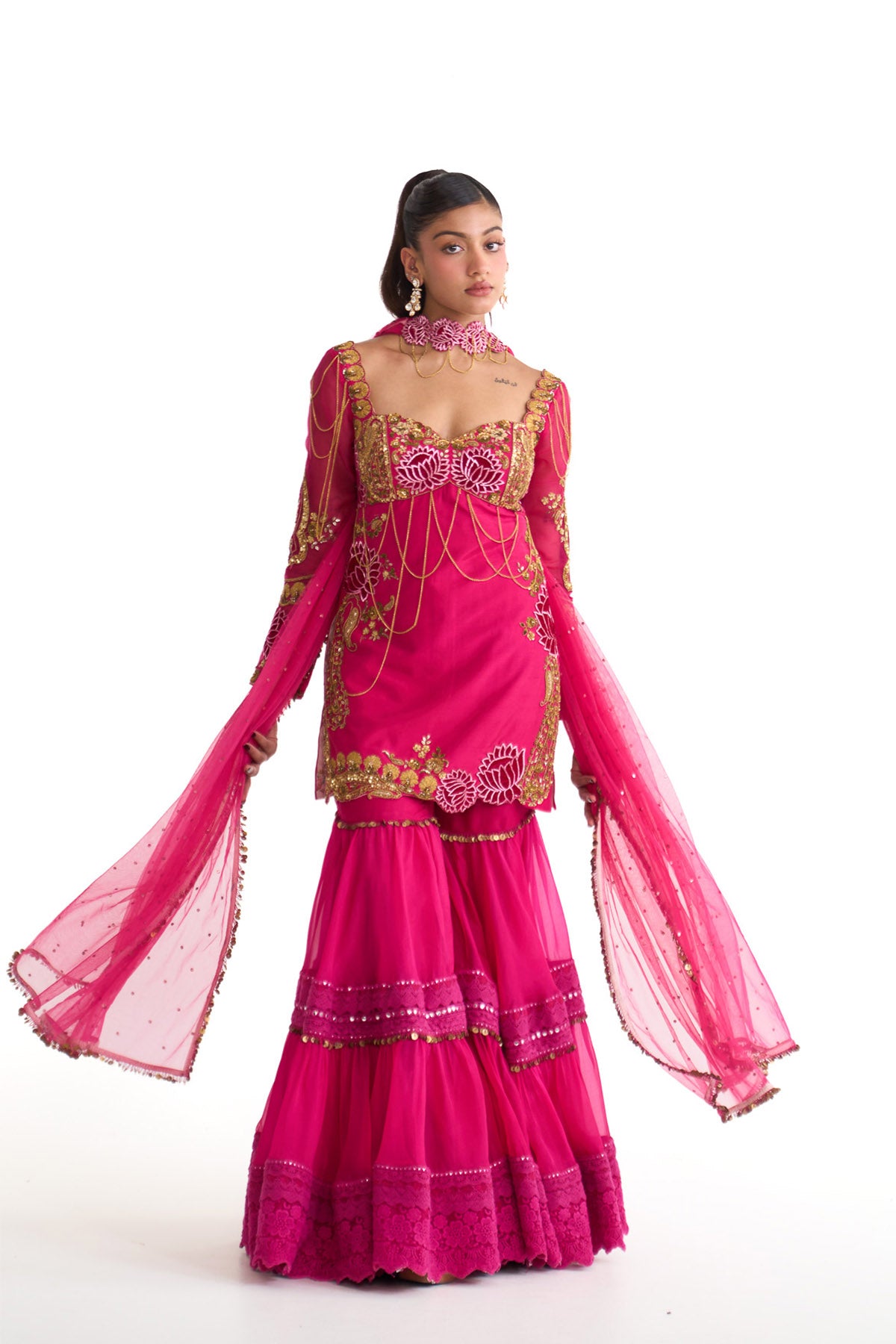 Rani lotus straight suit set