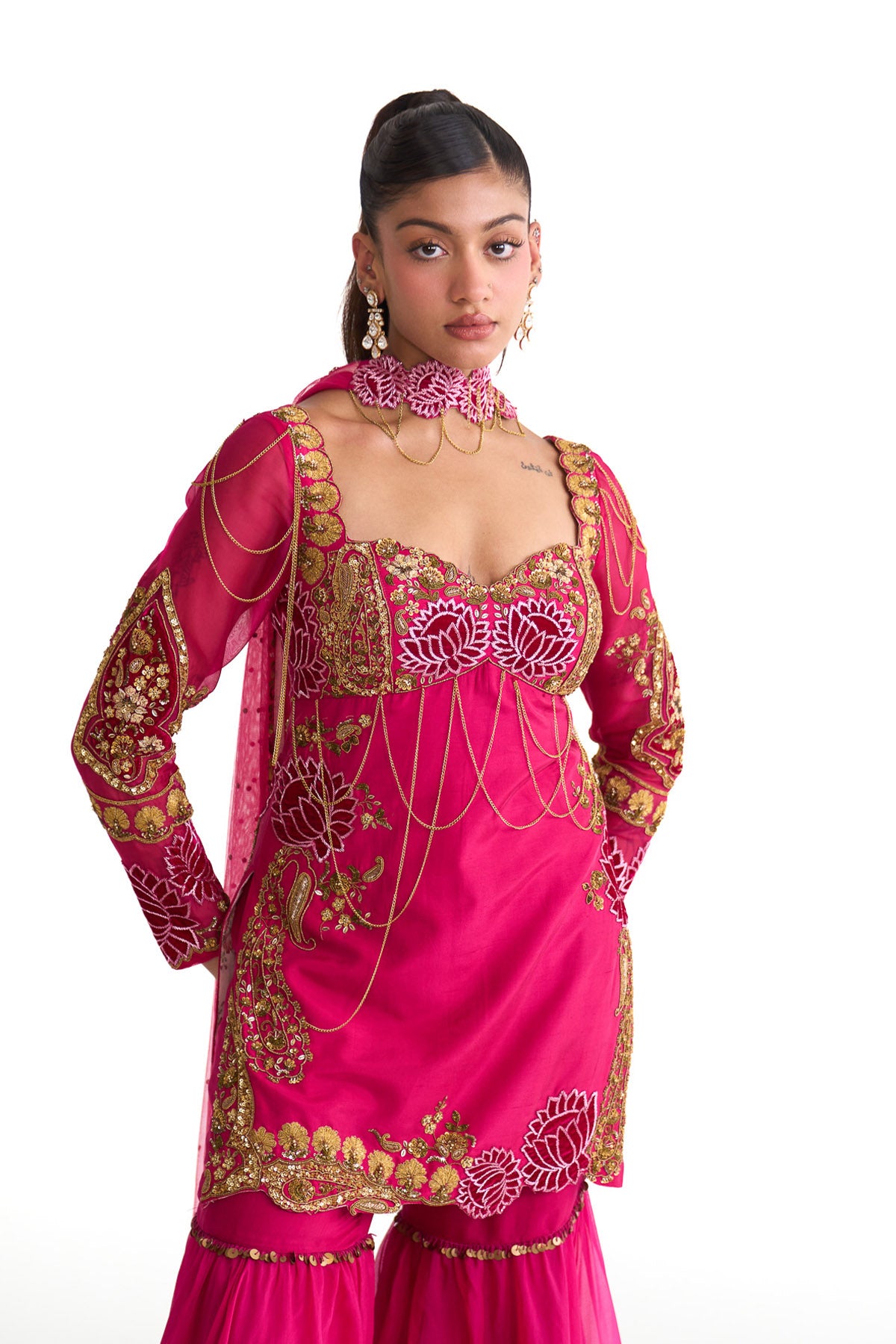 Rani lotus straight suit set