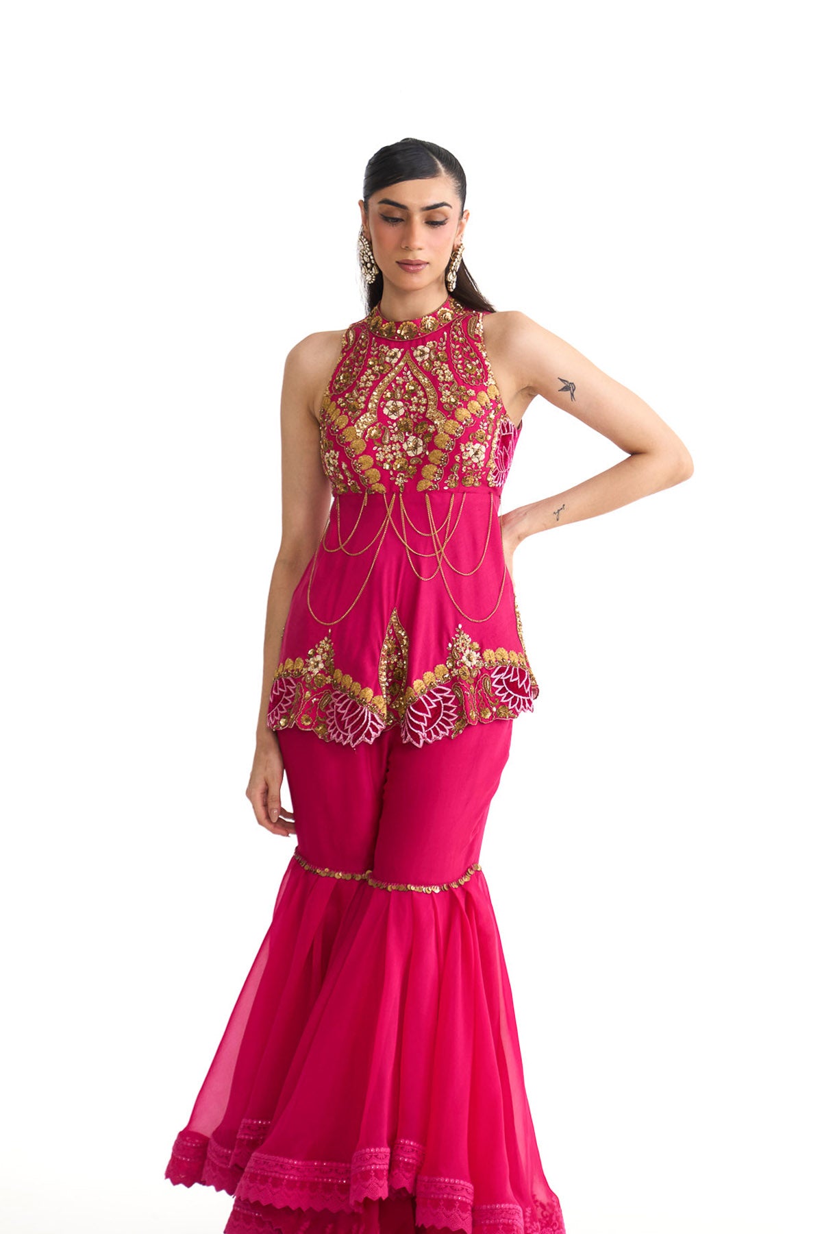 Rani lotus peplum set