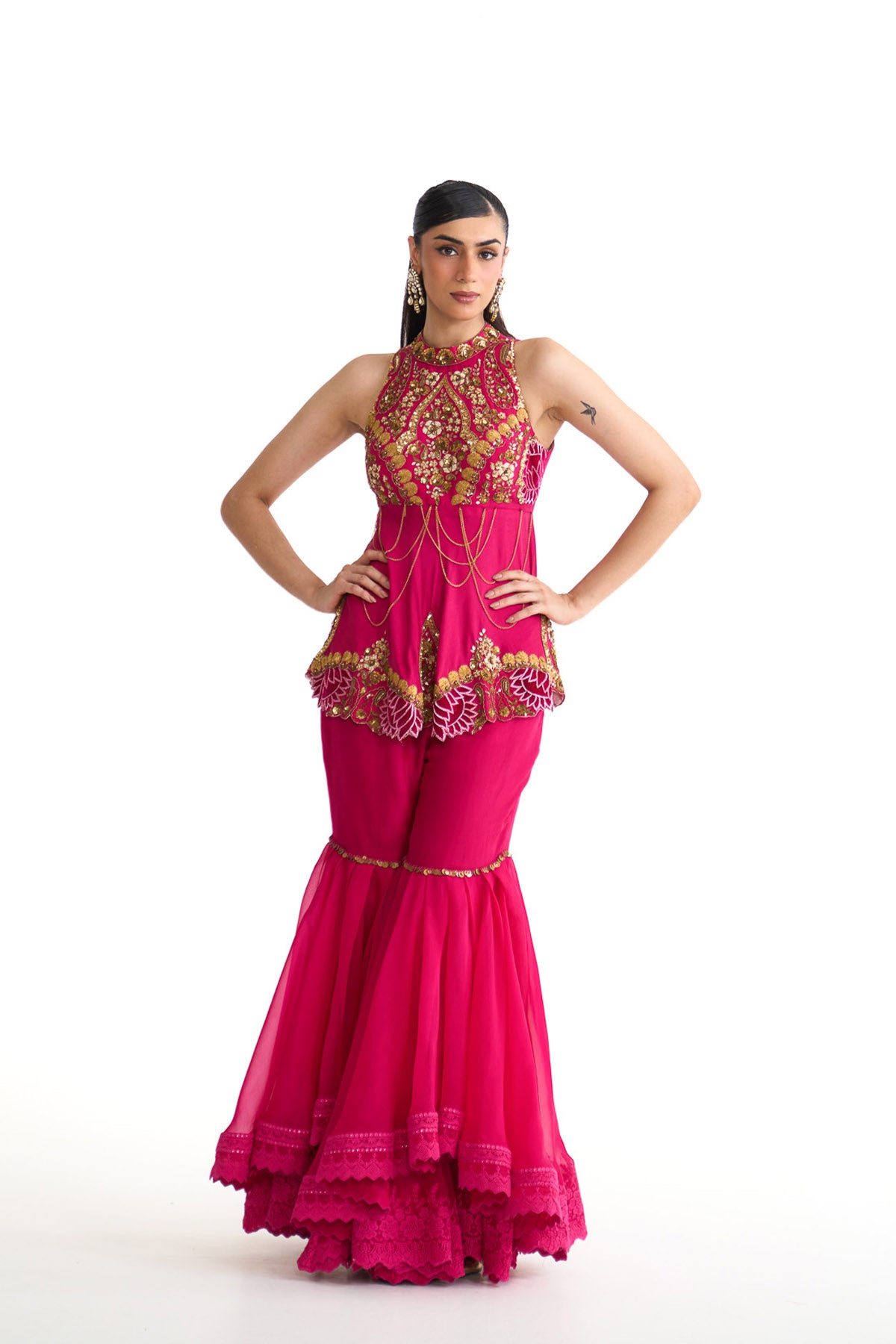 Rani lotus peplum set