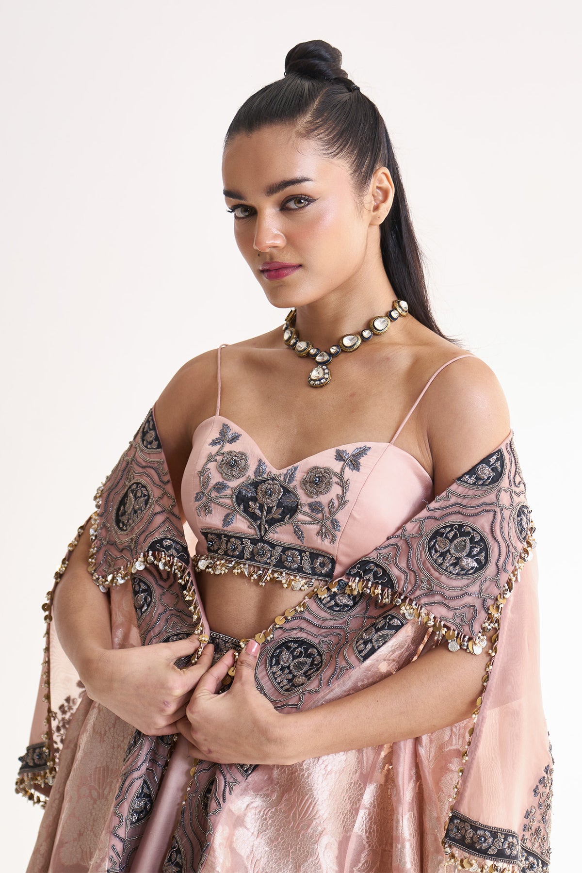 Banarsi long jacket set