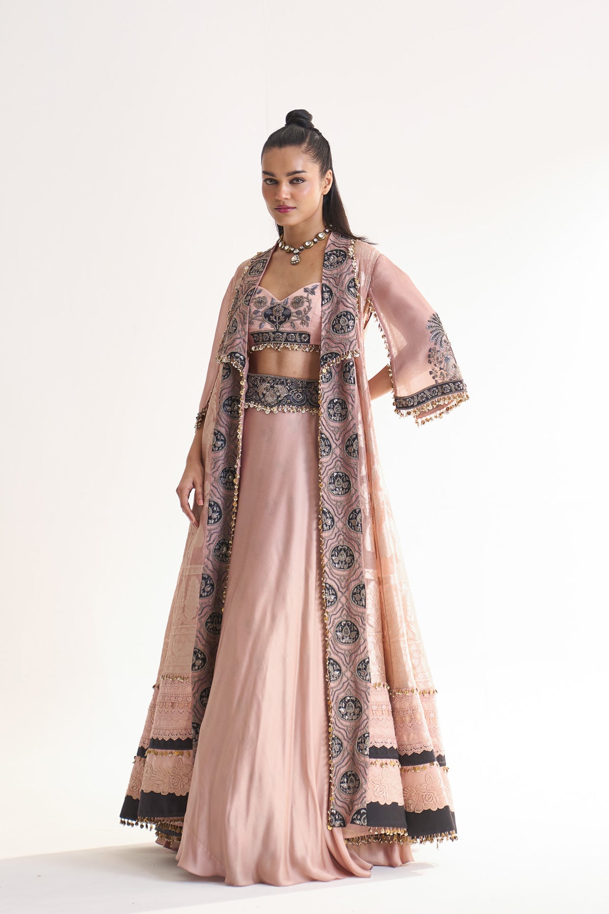 Banarsi long jacket set