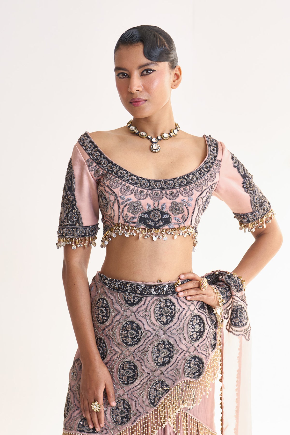 Circular drape saree