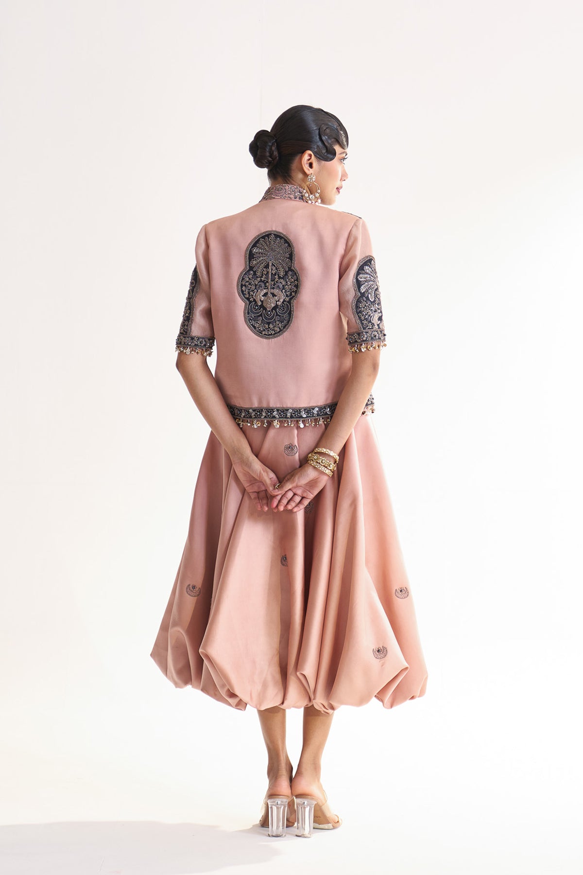 Balloon skirt and jacket set