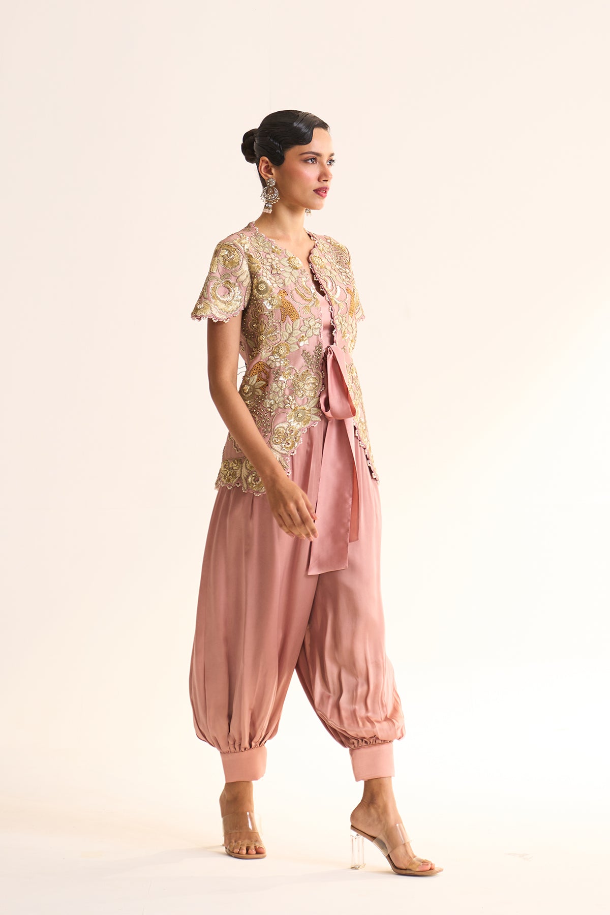 Safari Romance Sherbaag jacket & balloon pant set