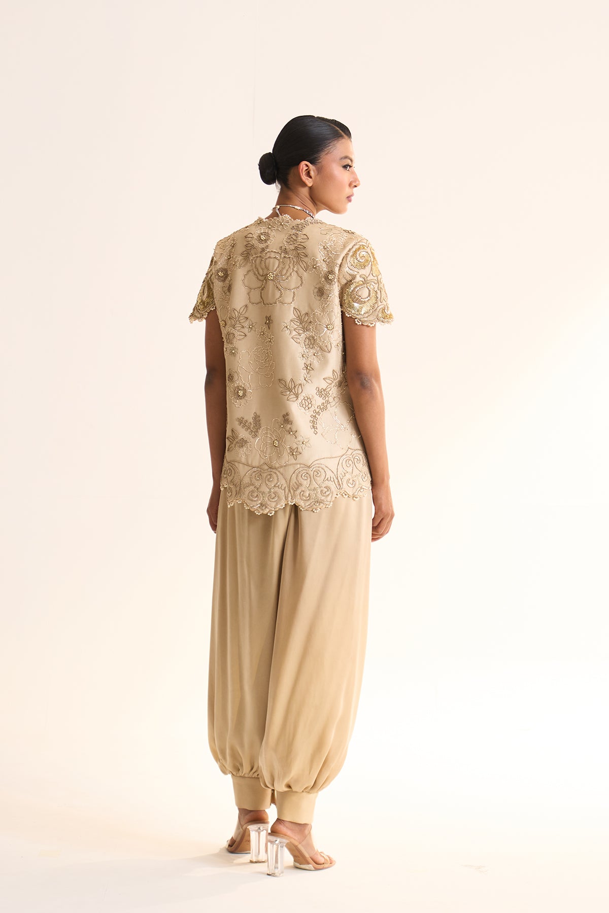 Safari Romance Sherbaag jacket & balloon pant set