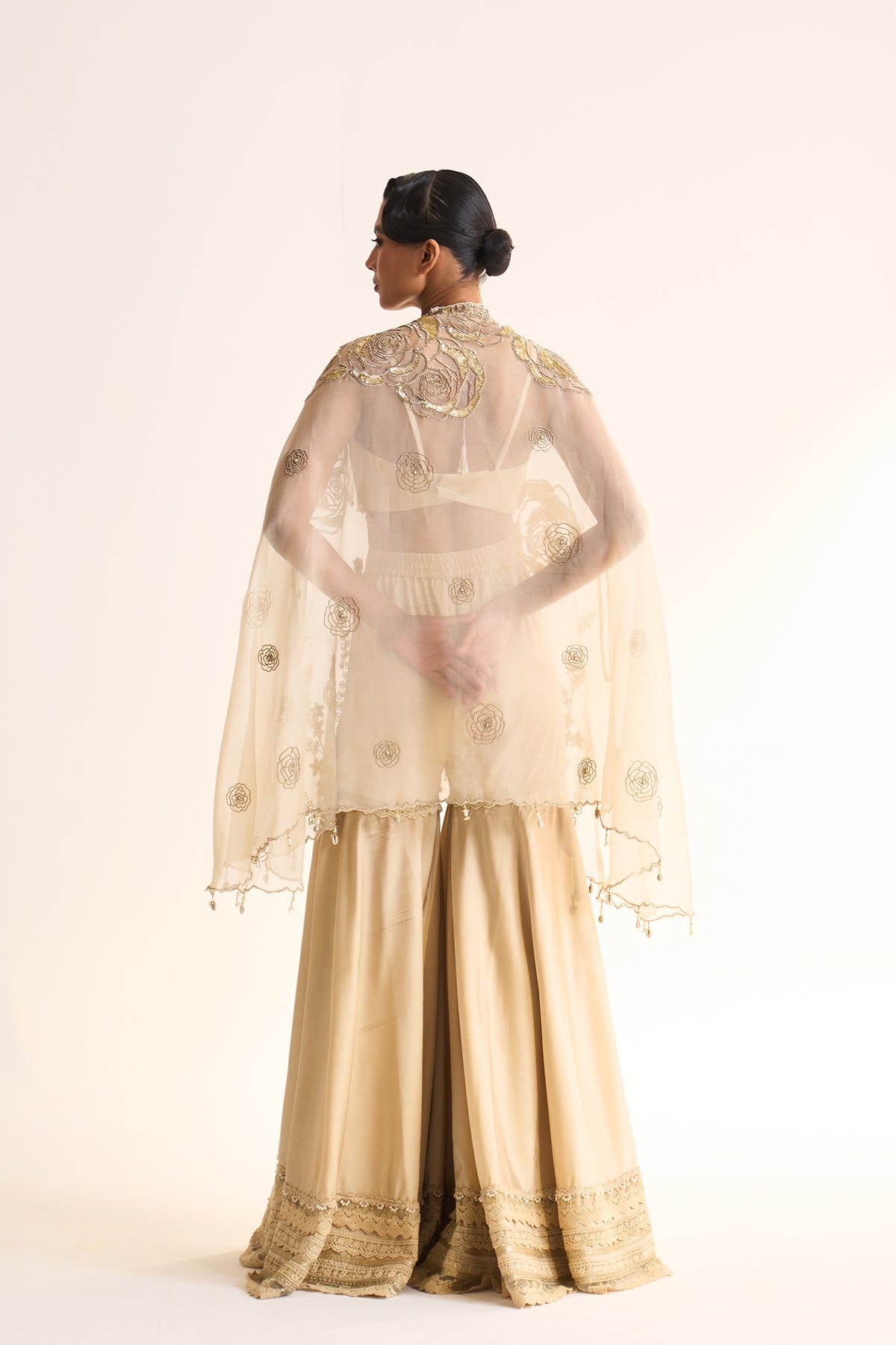 Safari Romance Vanraj cape & garara set
