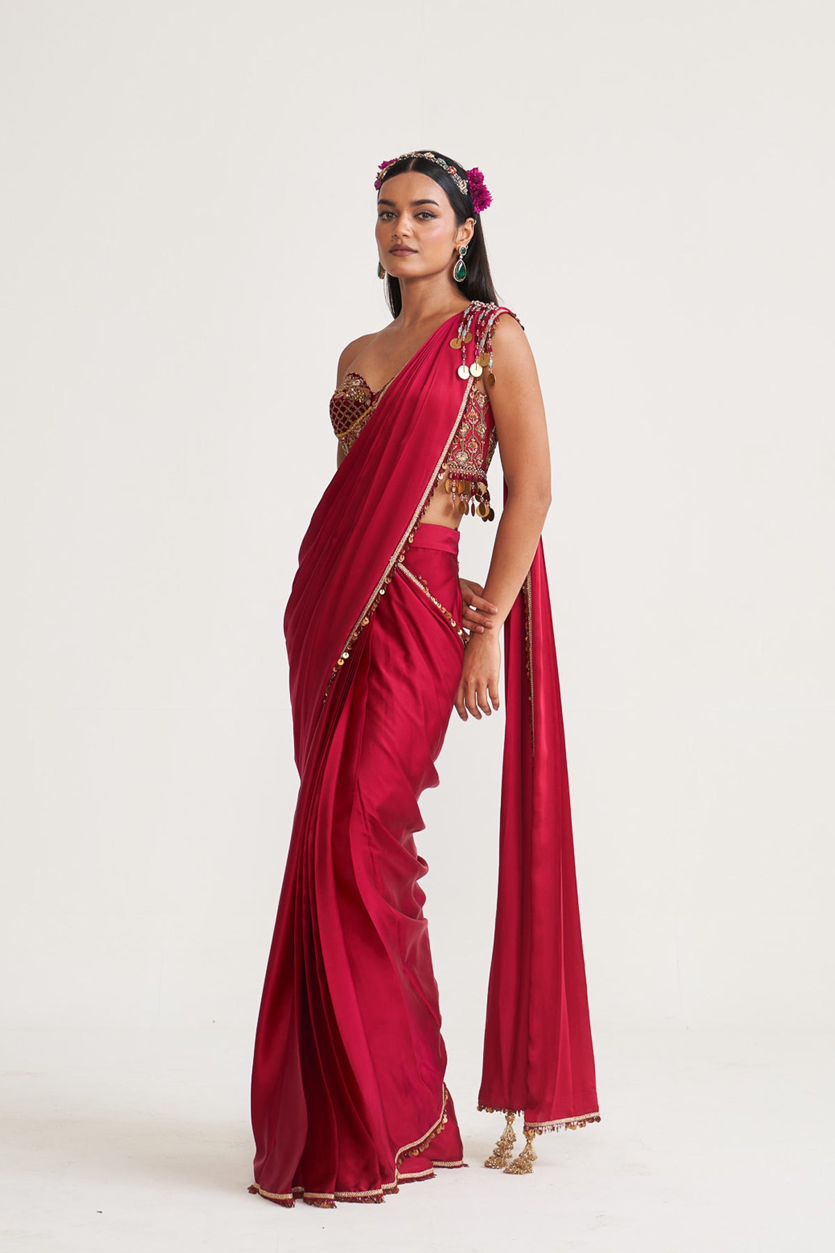Corset saree