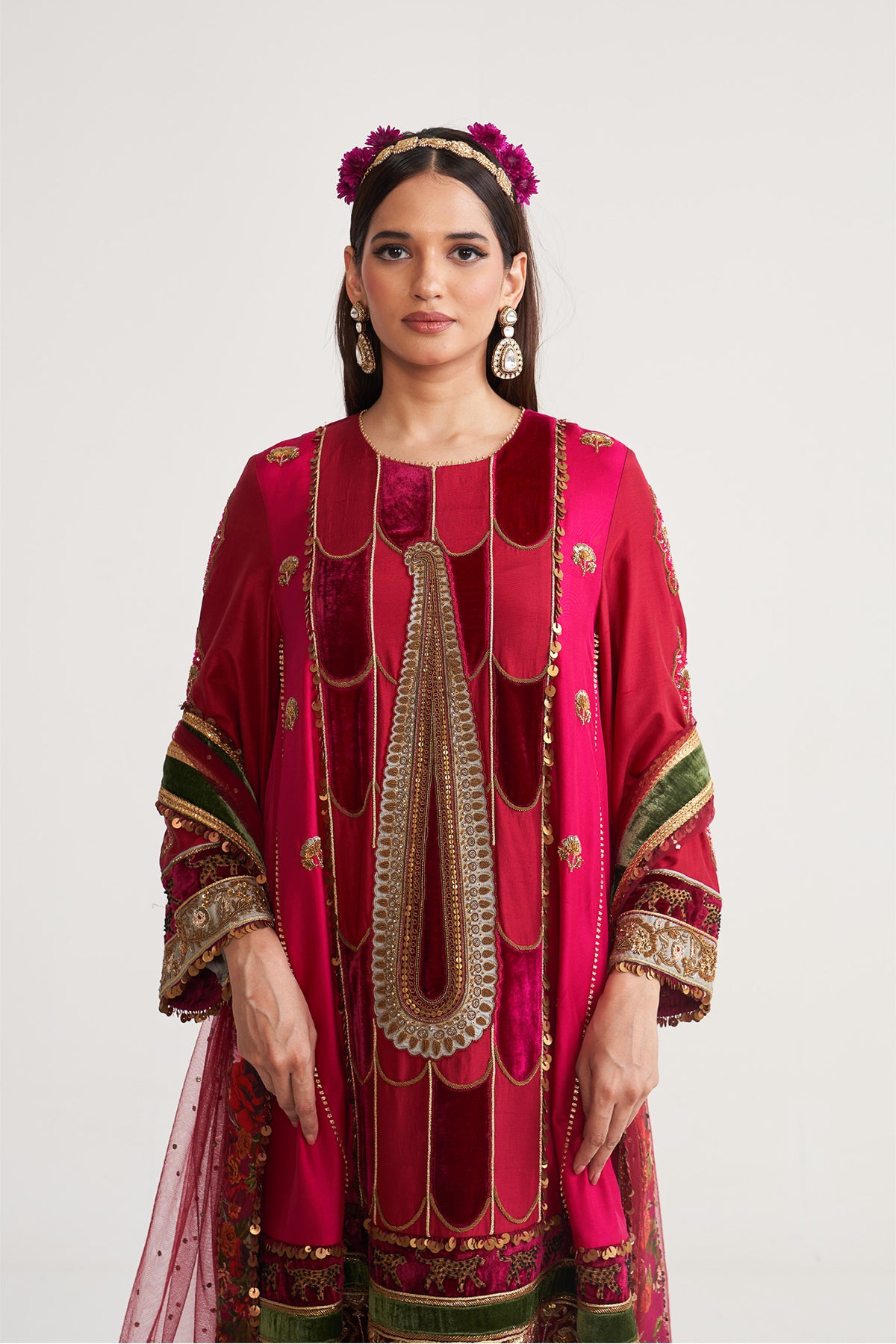 Short anarkali set