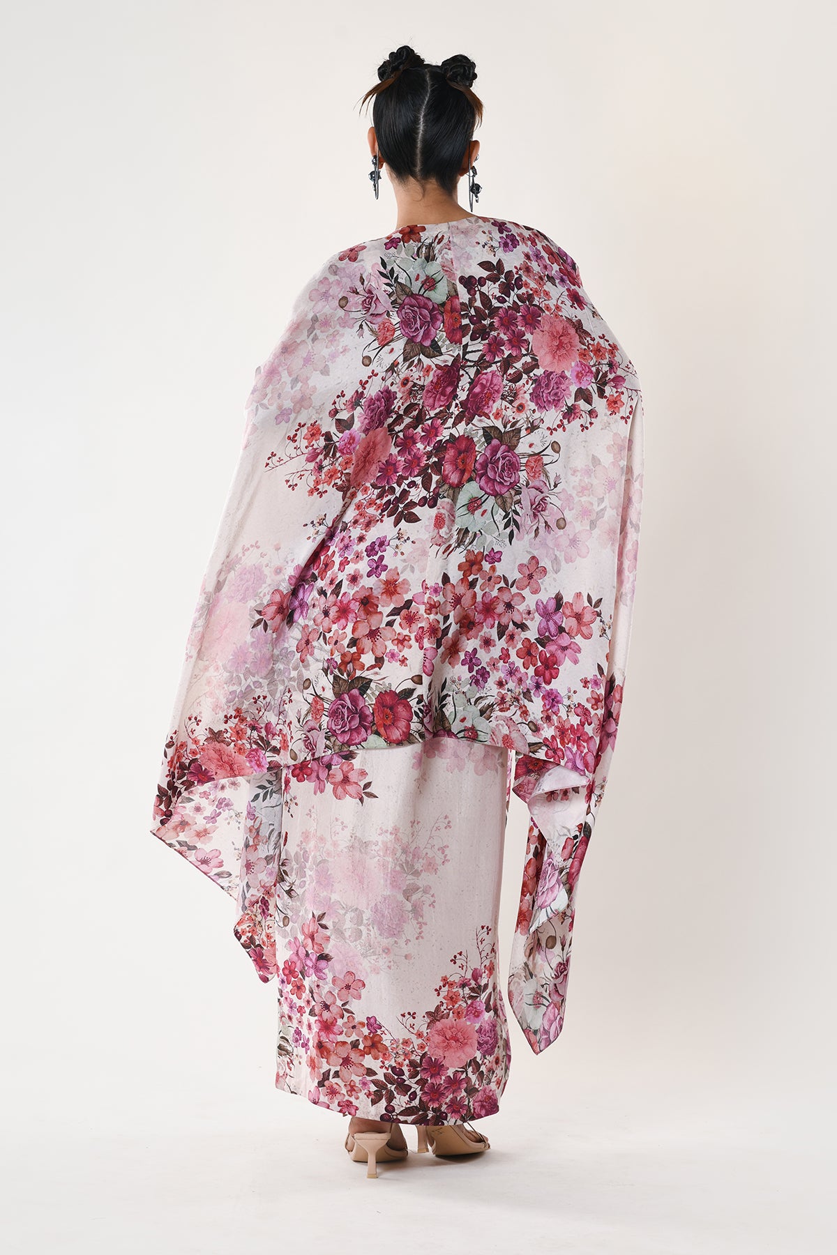 Co - ord Set With Draped Skirt