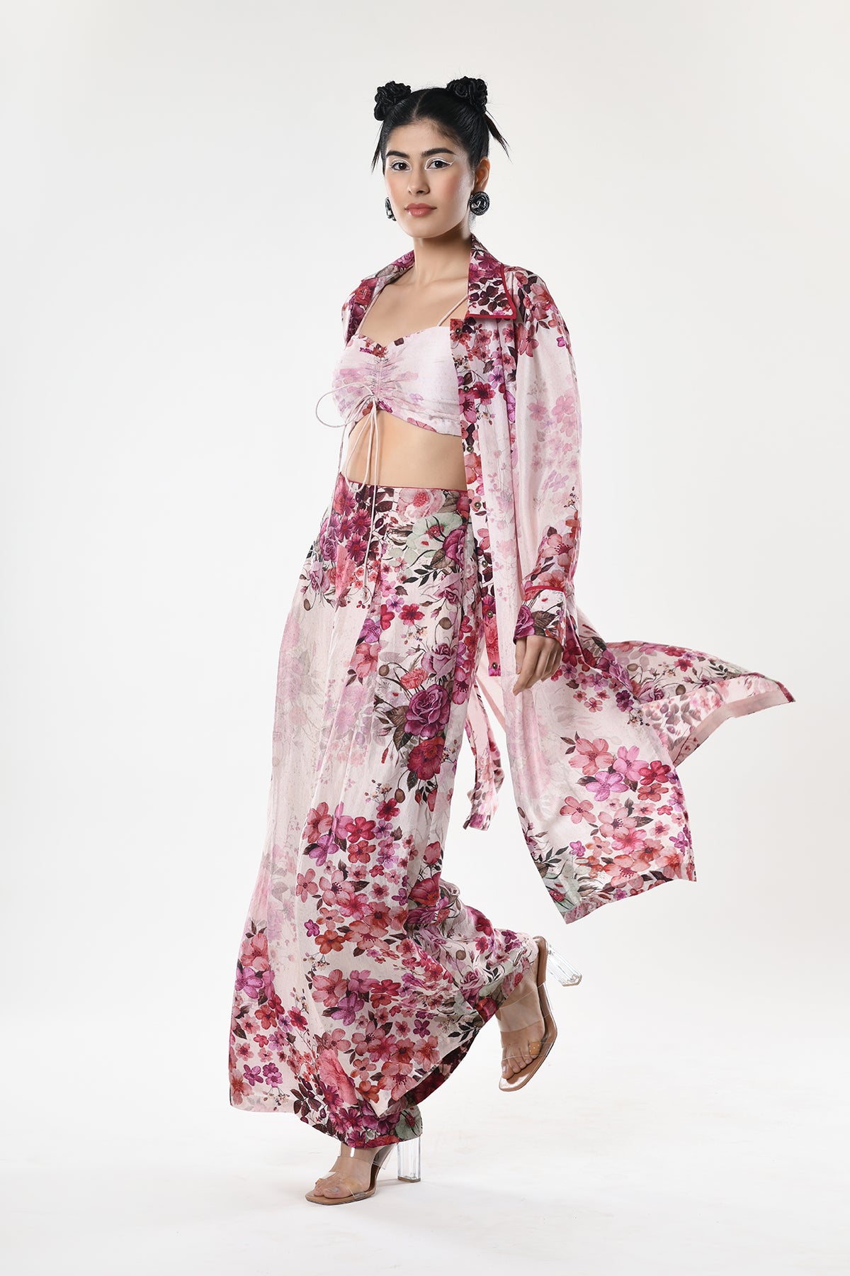 Co Ord Set With Pleated Pants