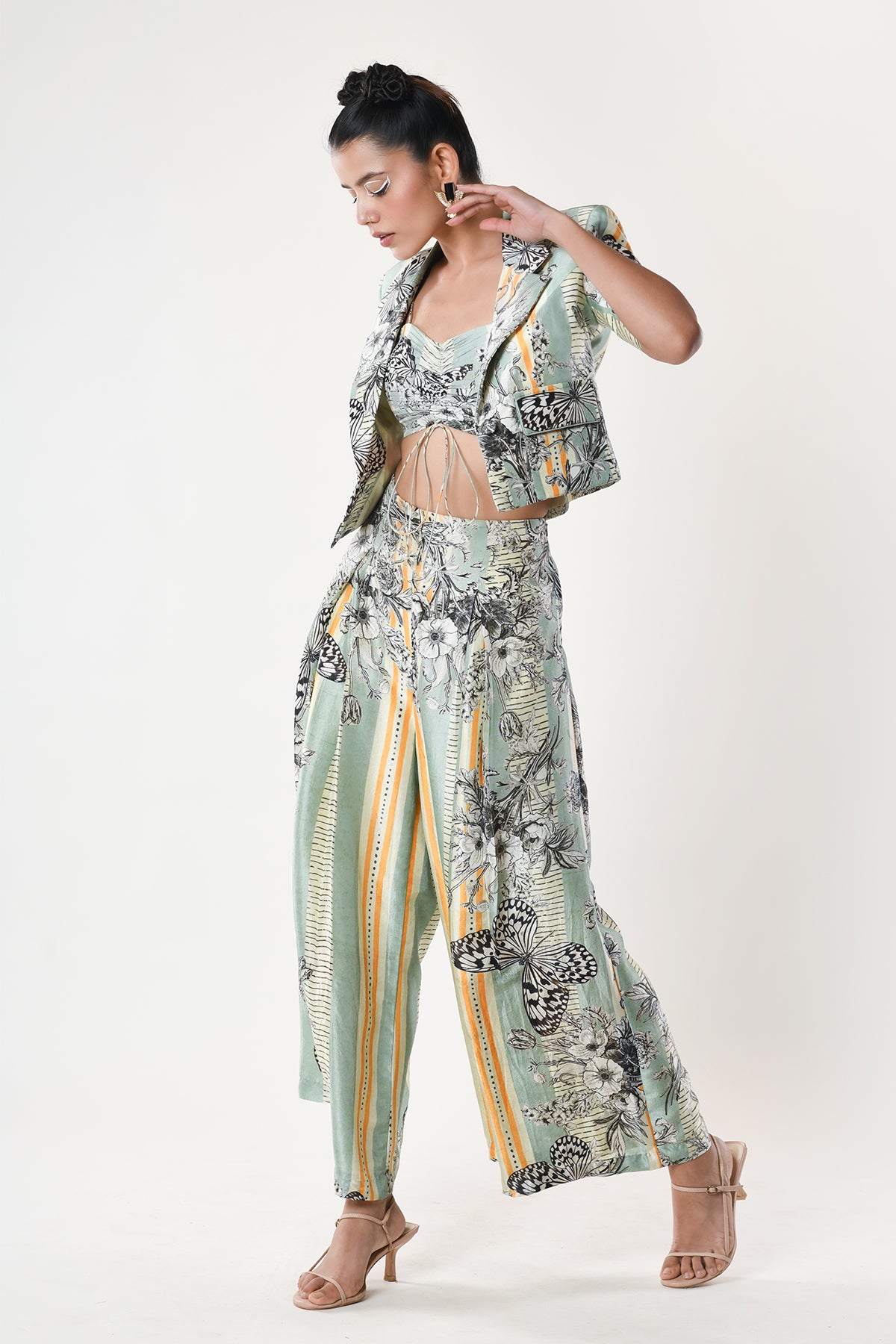 Co Ord Set With Pleated Pants