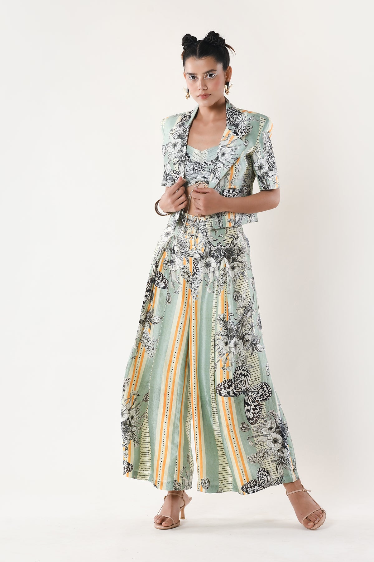 Co Ord Set With Pleated Pants