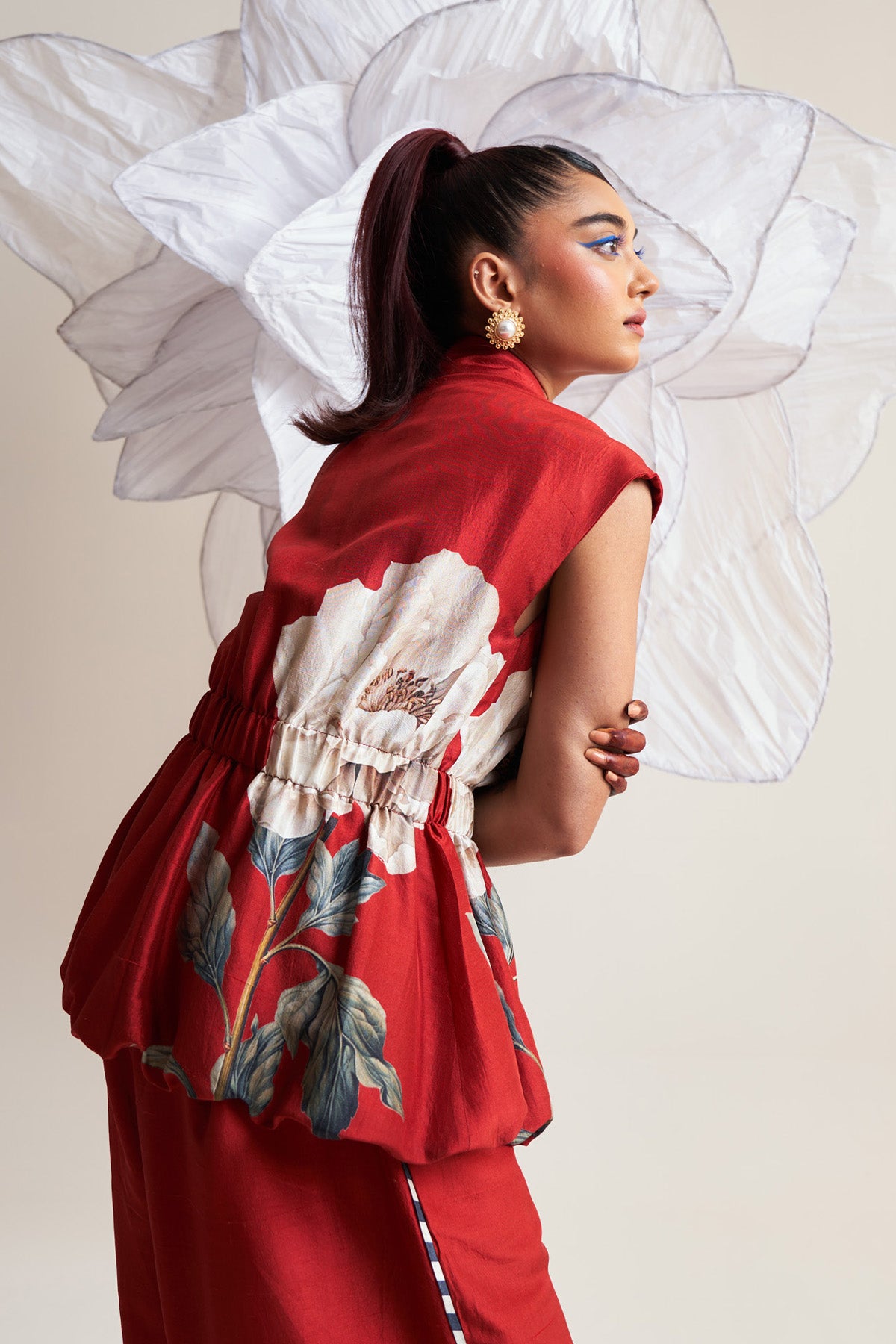 Side elasticated top
