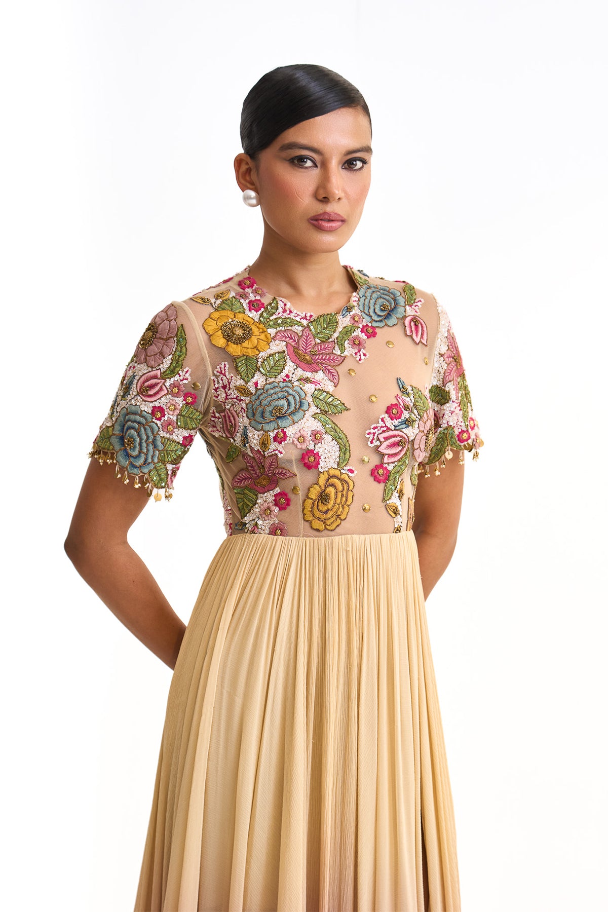 Vintage garden bodysuit dress