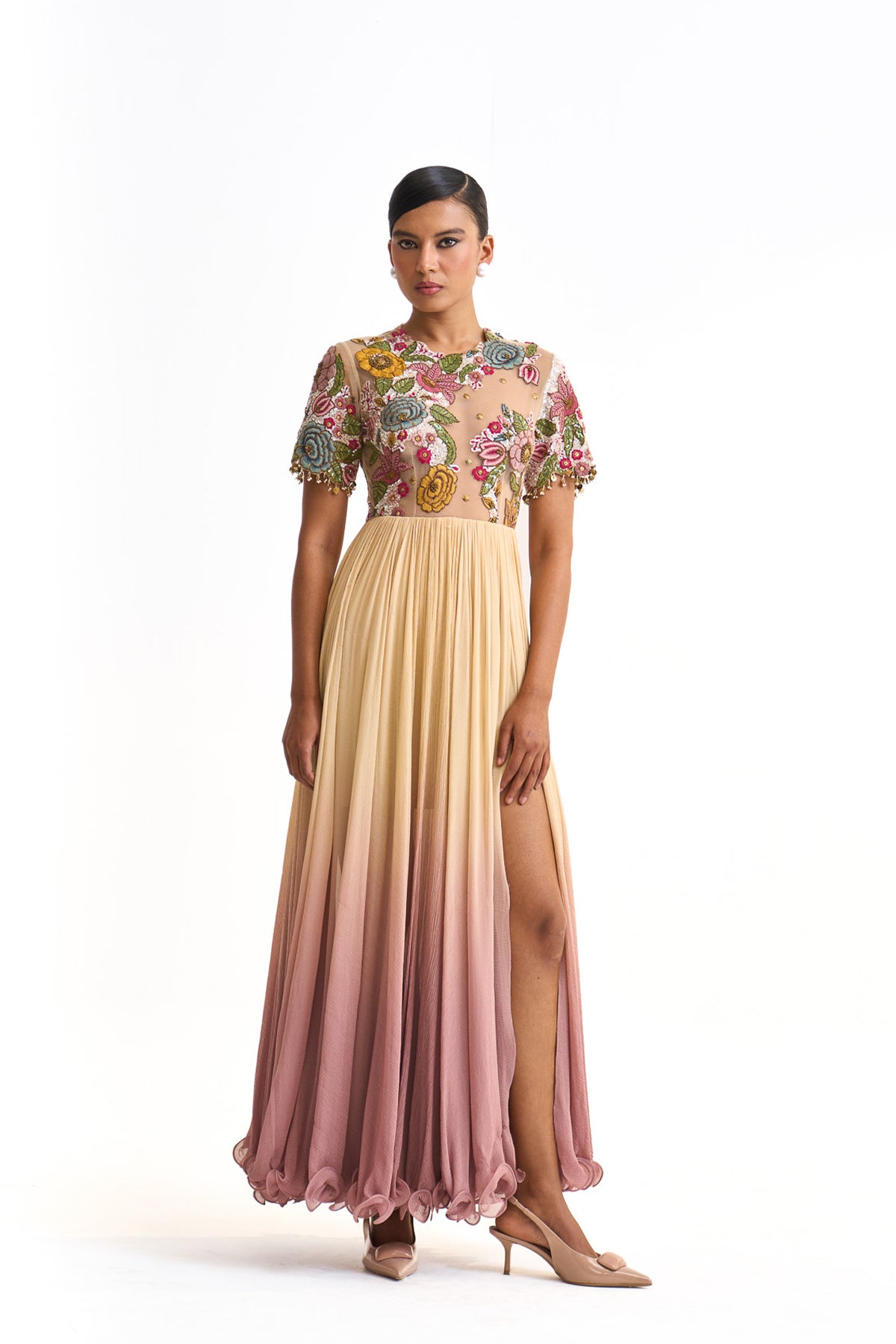 Vintage garden bodysuit dress