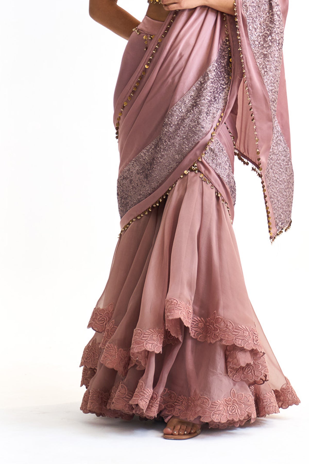 Vintage garden saree set