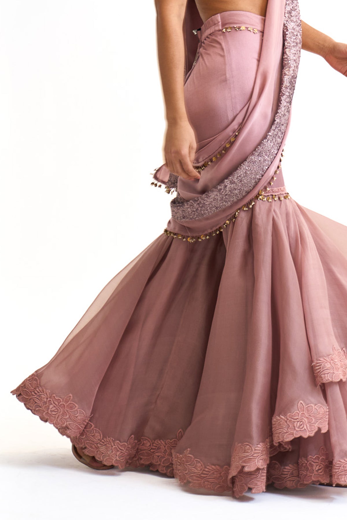 Vintage garden saree set