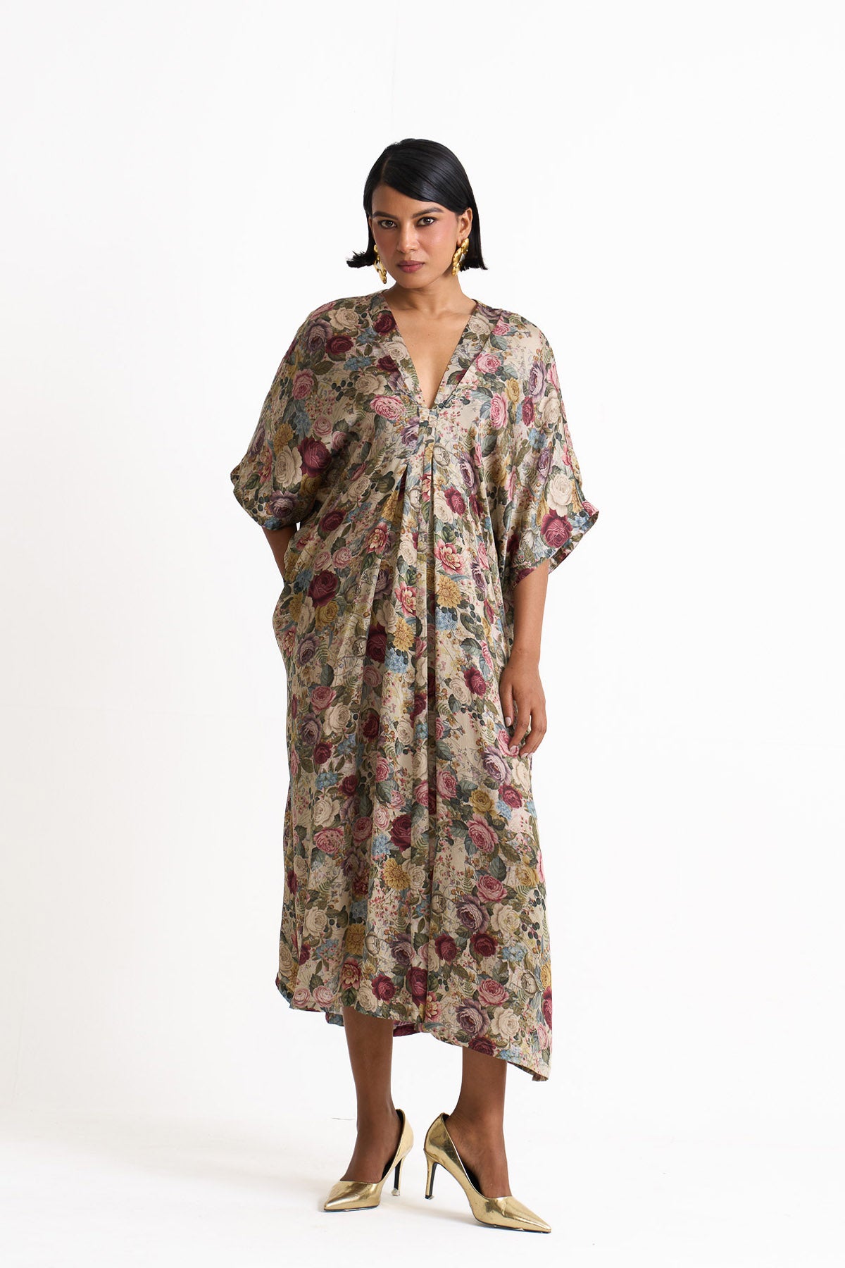 Vintage romance drape kaftan