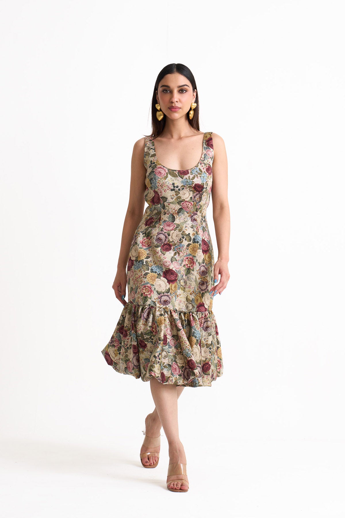 Vintage romance bodycon dress