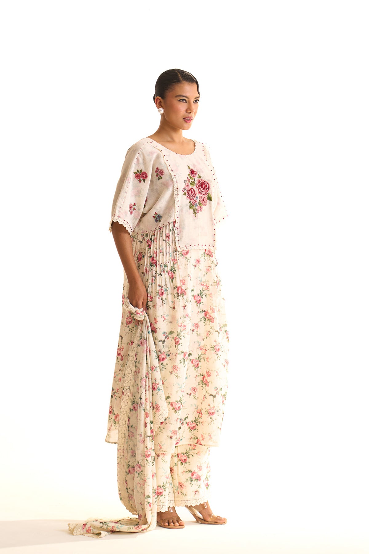 Chandni Pinktuck york kurta set