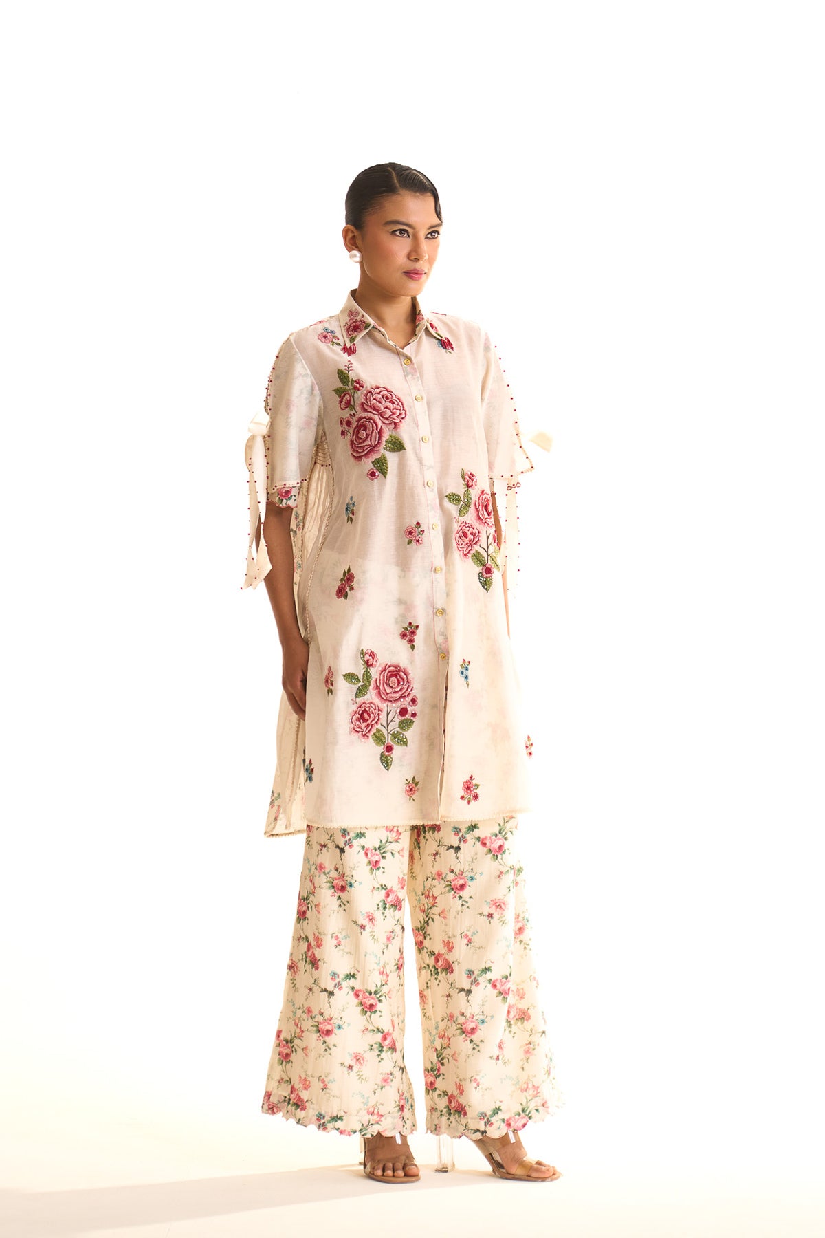 Chandni Smocking collar short set