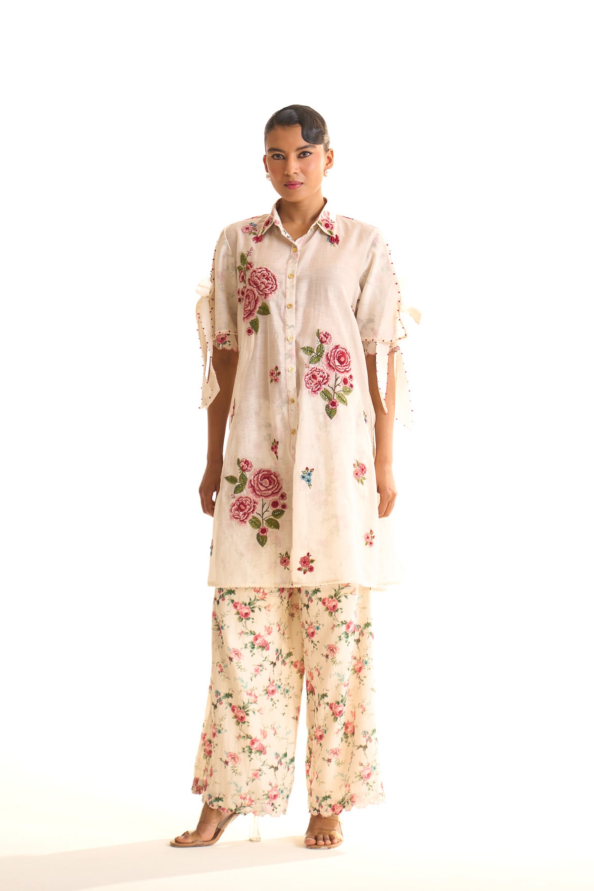 Chandni Smocking collar short set