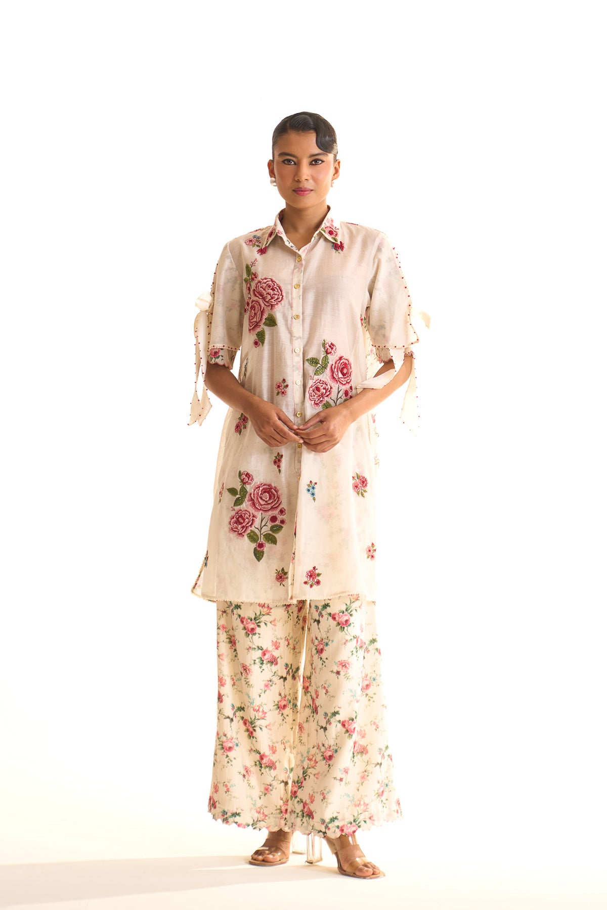 Chandni Smocking collar short set