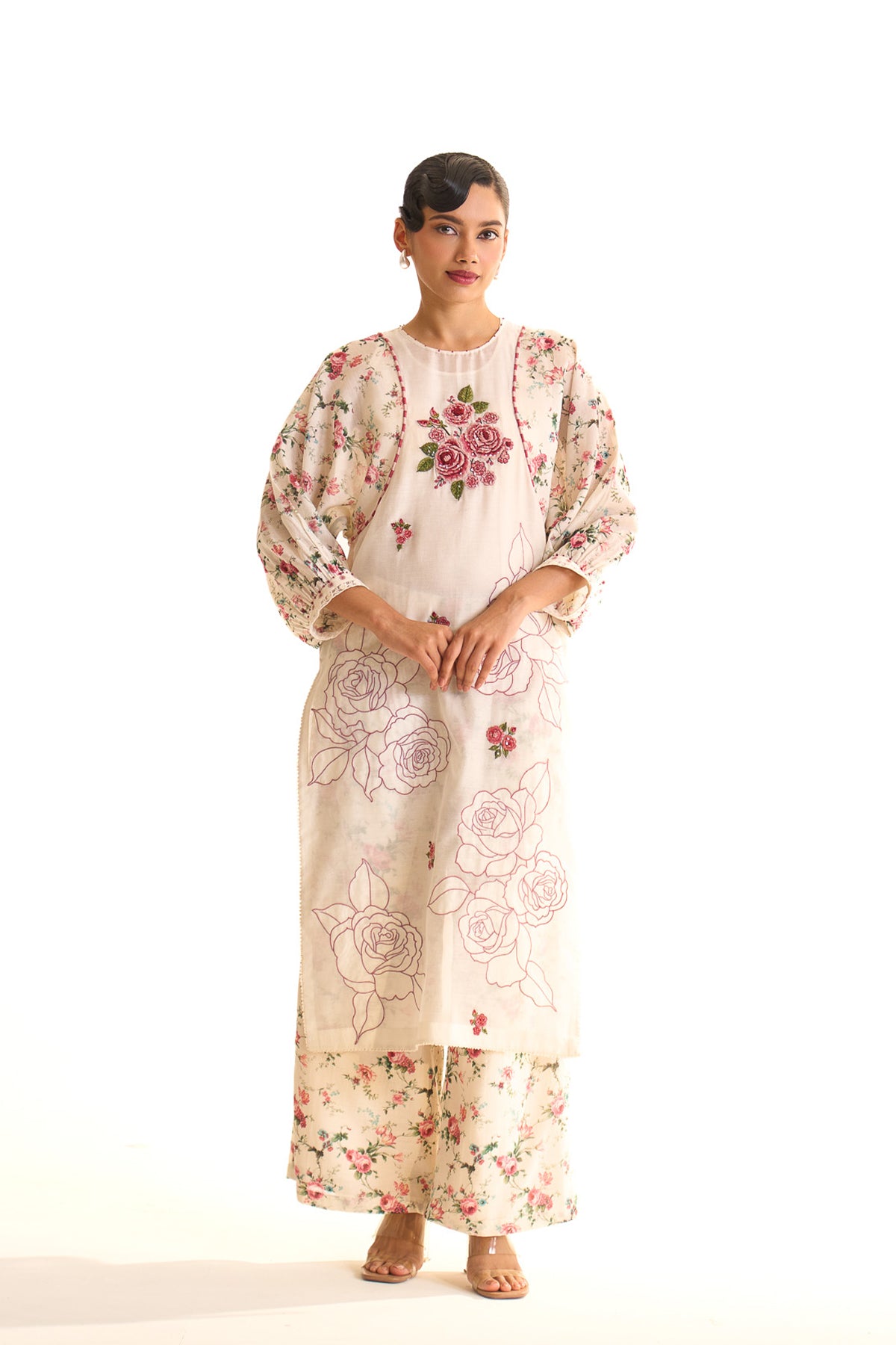 Chandni dori tunic with pants