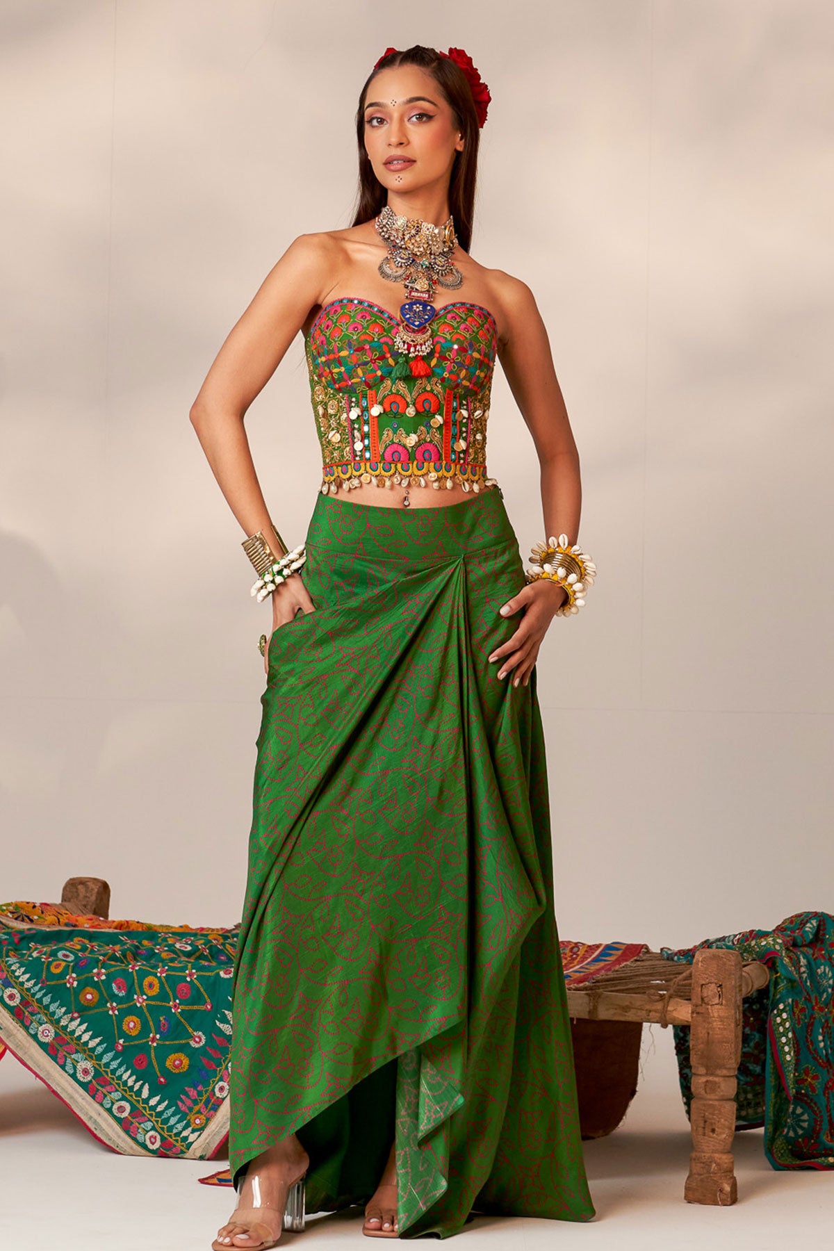 Corset and cape set