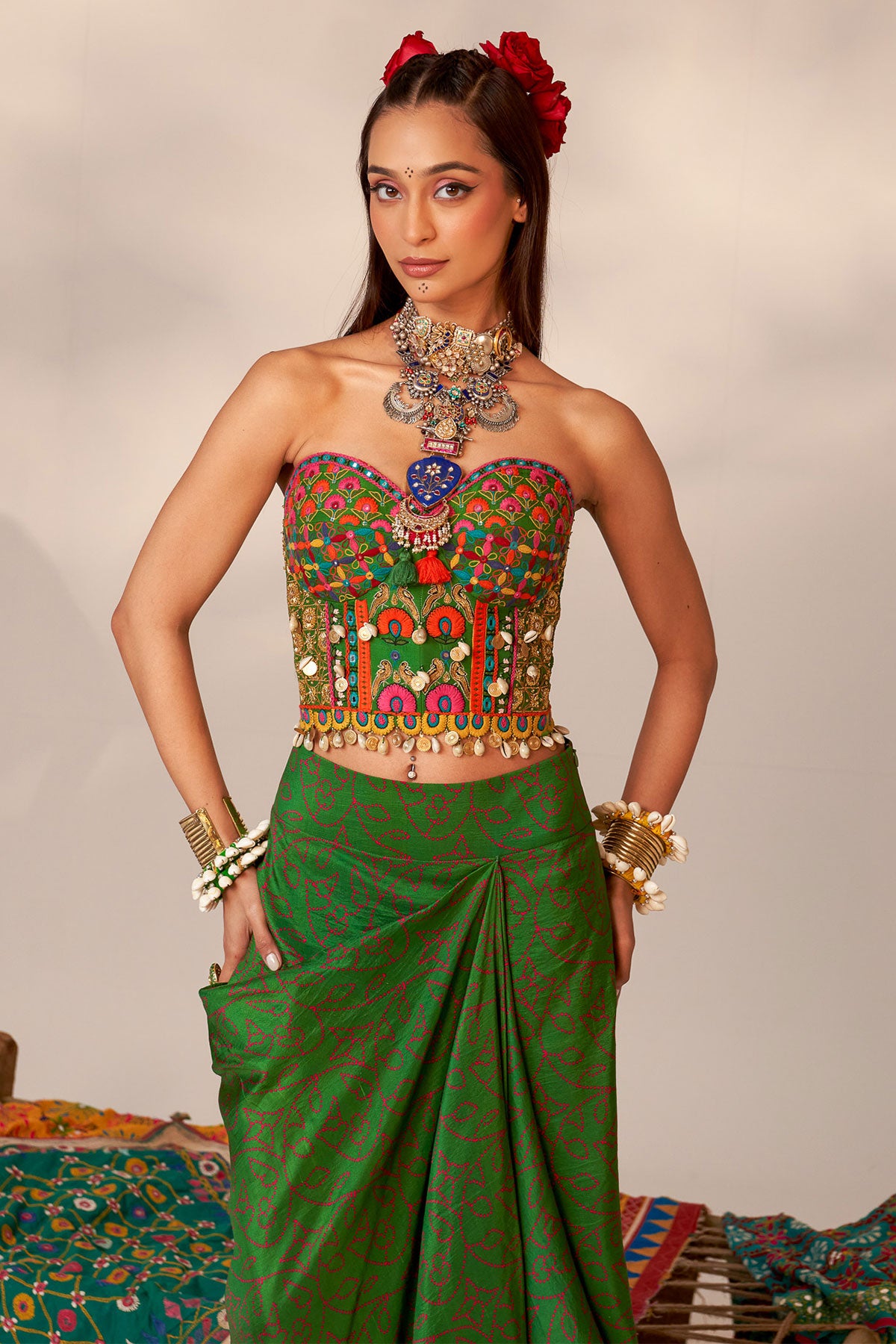 Corset and cape set