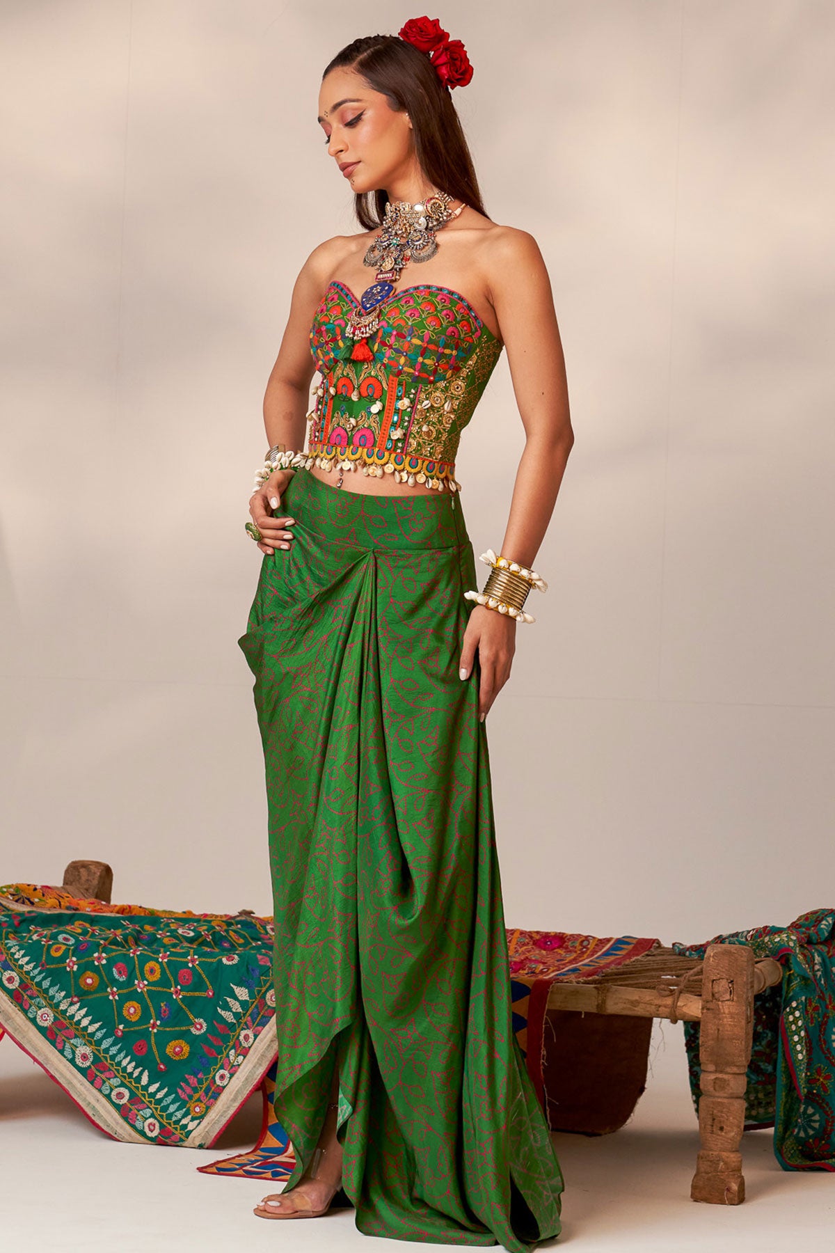 Corset and cape set