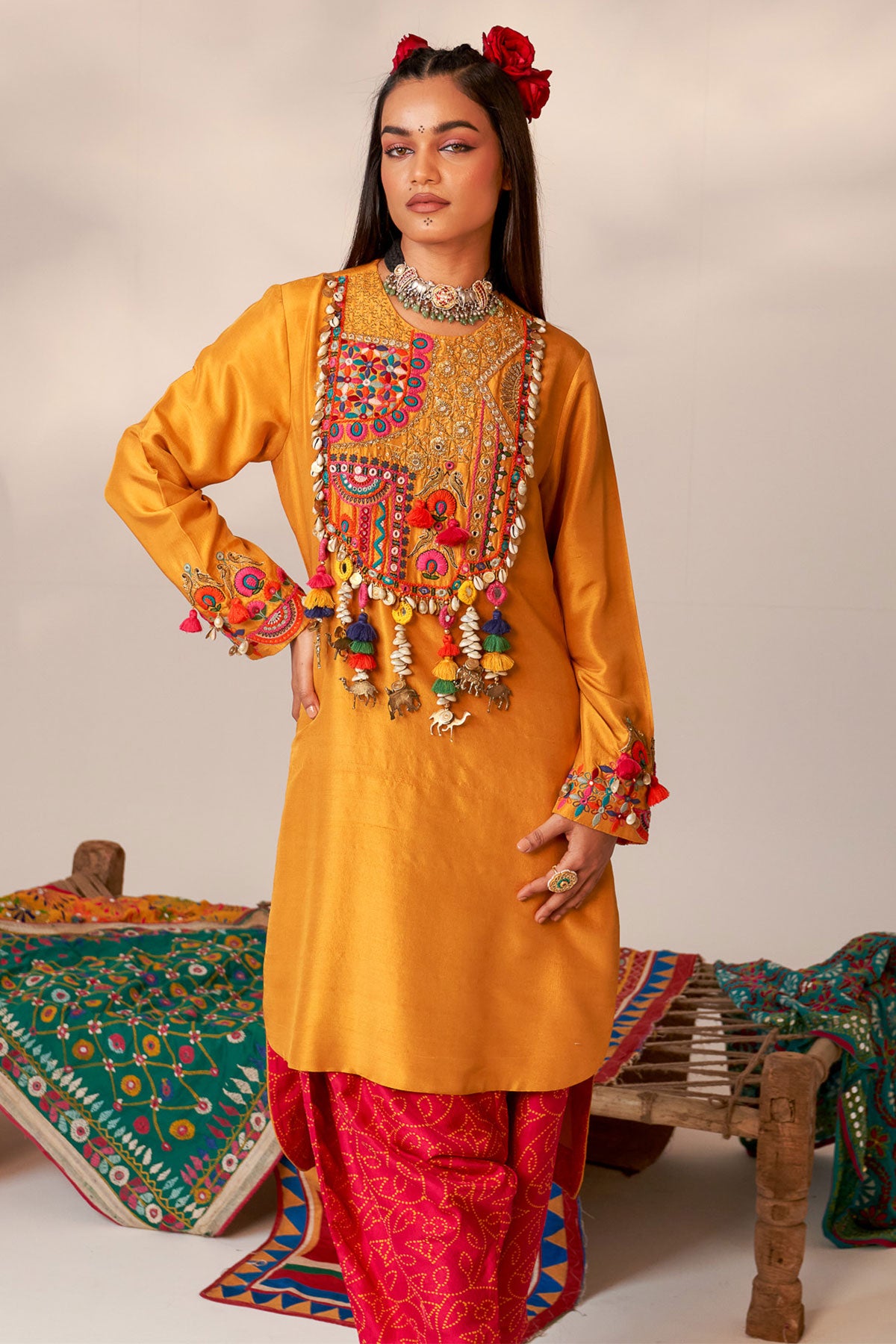 High low kurta set