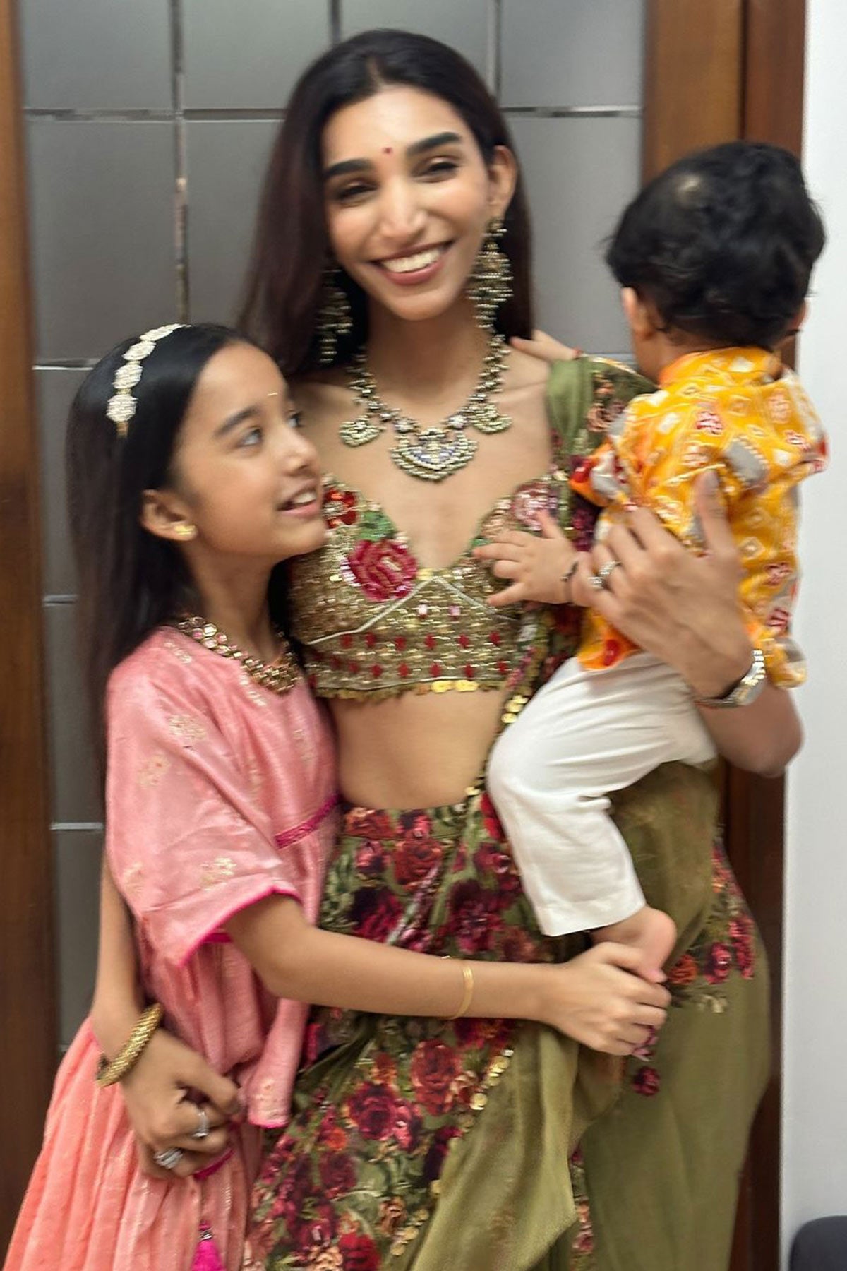 Juhi Godambe in Ruffle saree